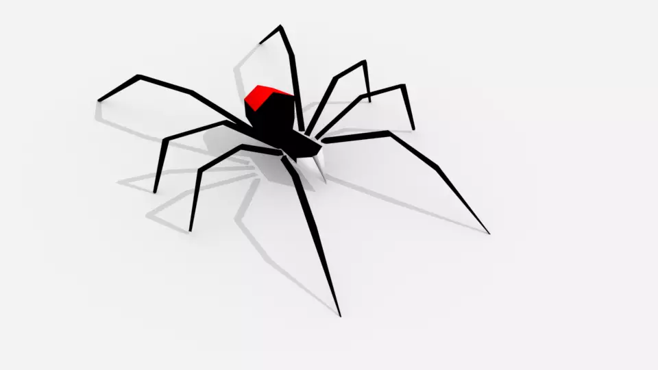 Spider Free low-poly 3D model