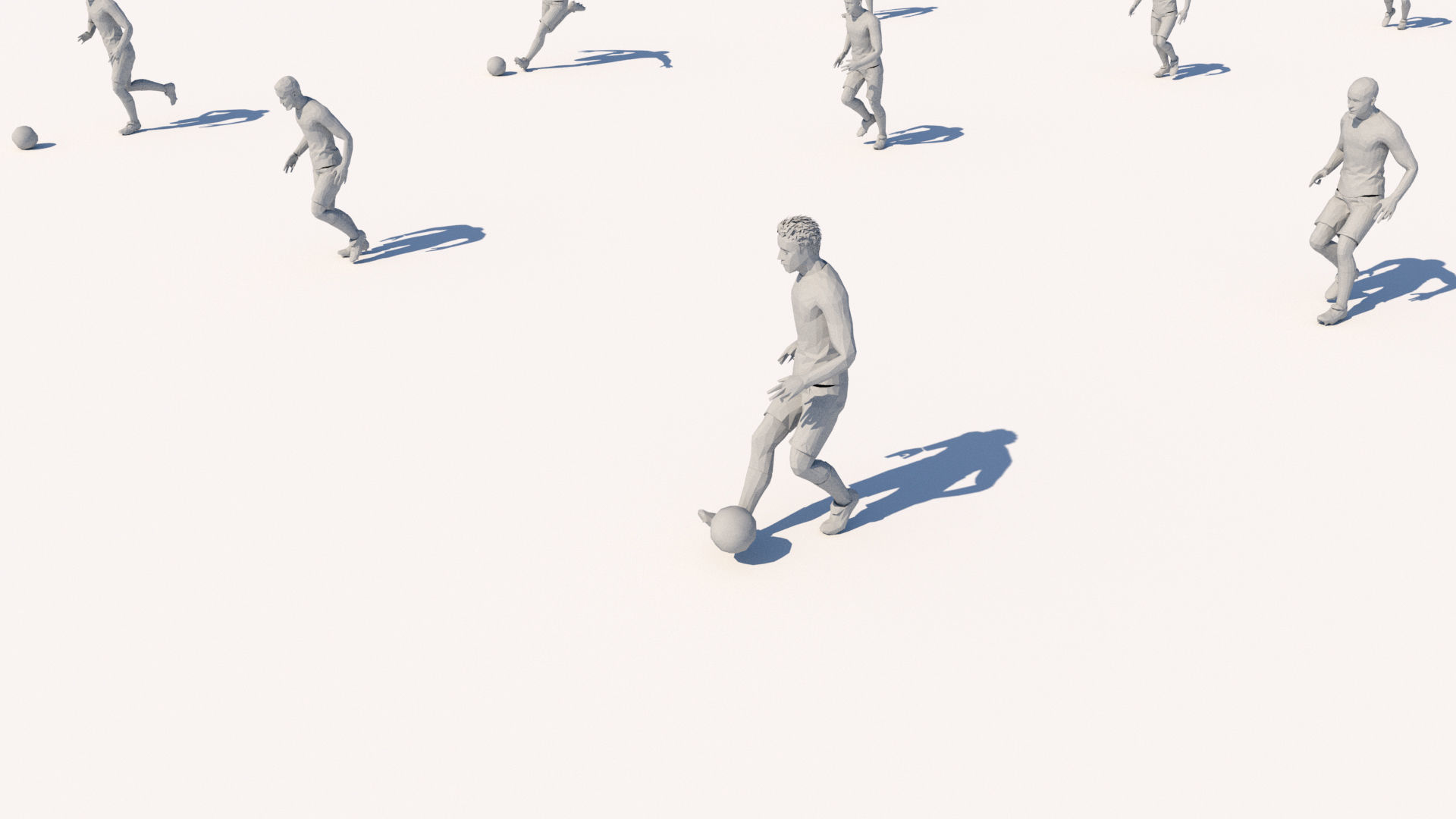 lowpoly people in motion pack  Low-poly 3D model_11