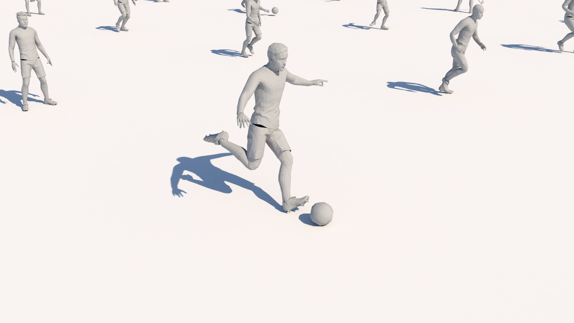 lowpoly people in motion pack  Low-poly 3D model_15