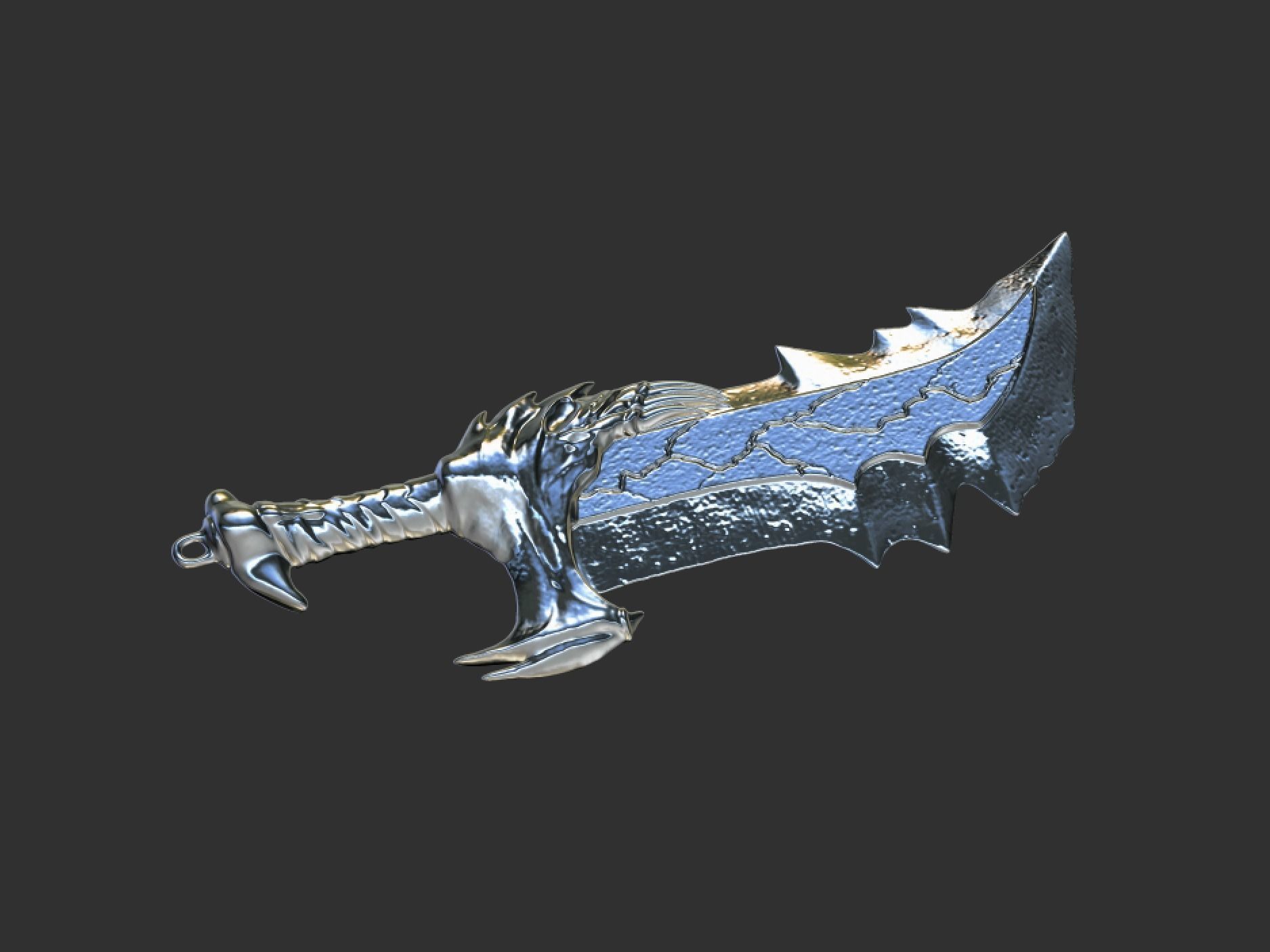 Blades of Chaos 3D print model_4