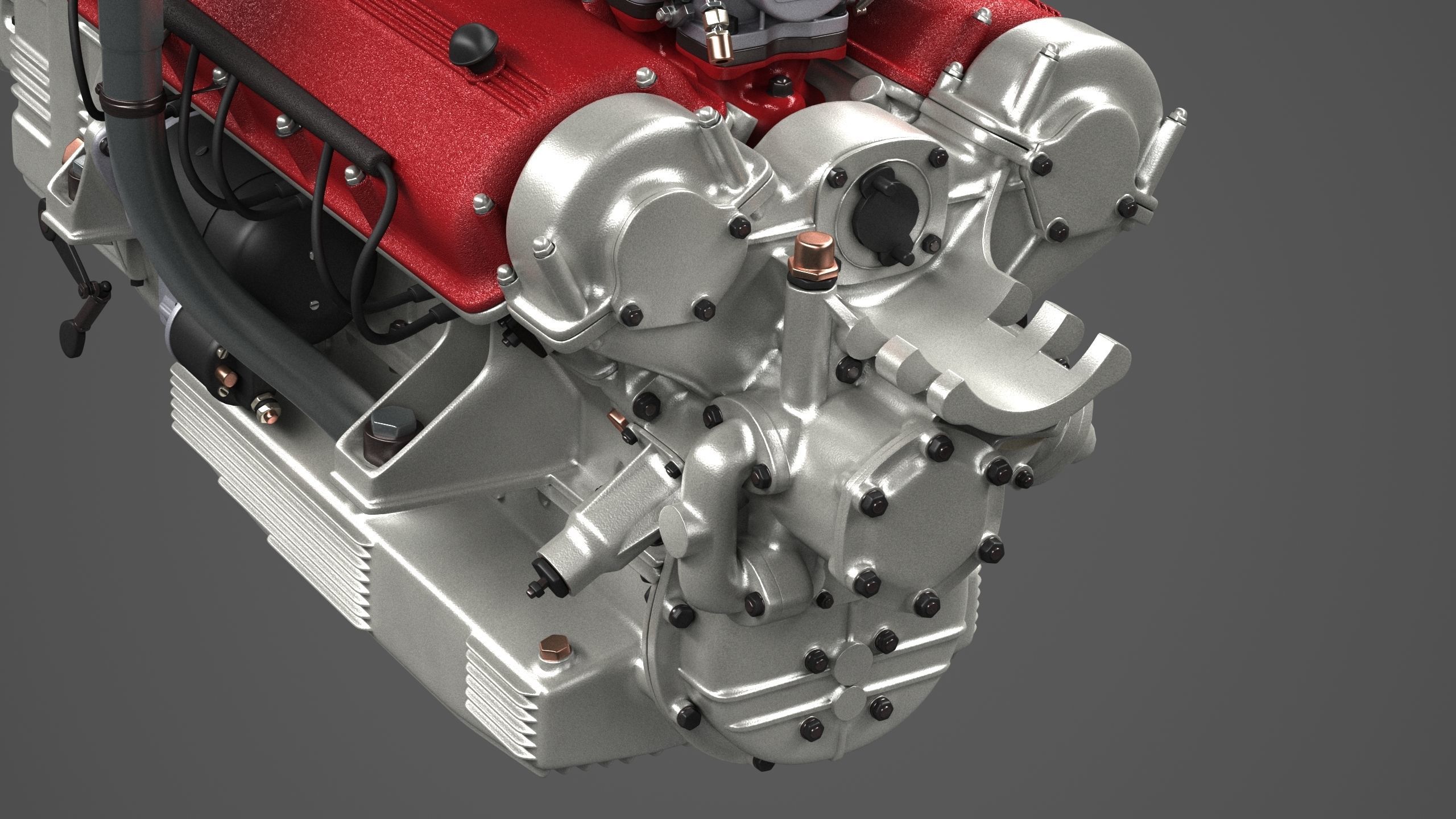 Ferrari 250 TR Engine - 3 liter - 1st version 3D model_20