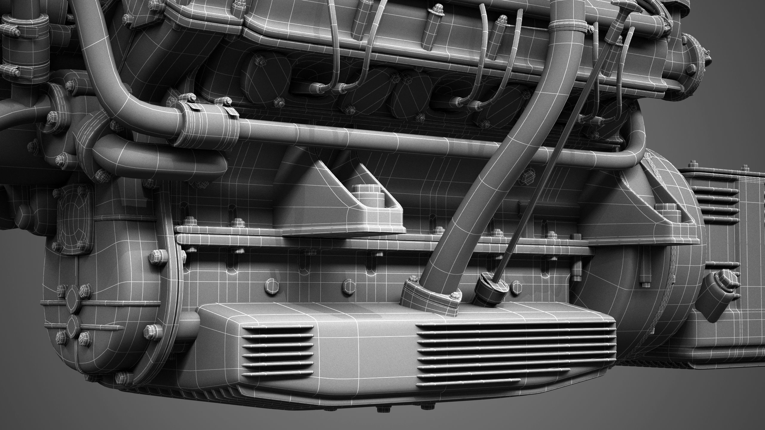 Ferrari 250 TR Engine - 3 liter - 1st version 3D model_39