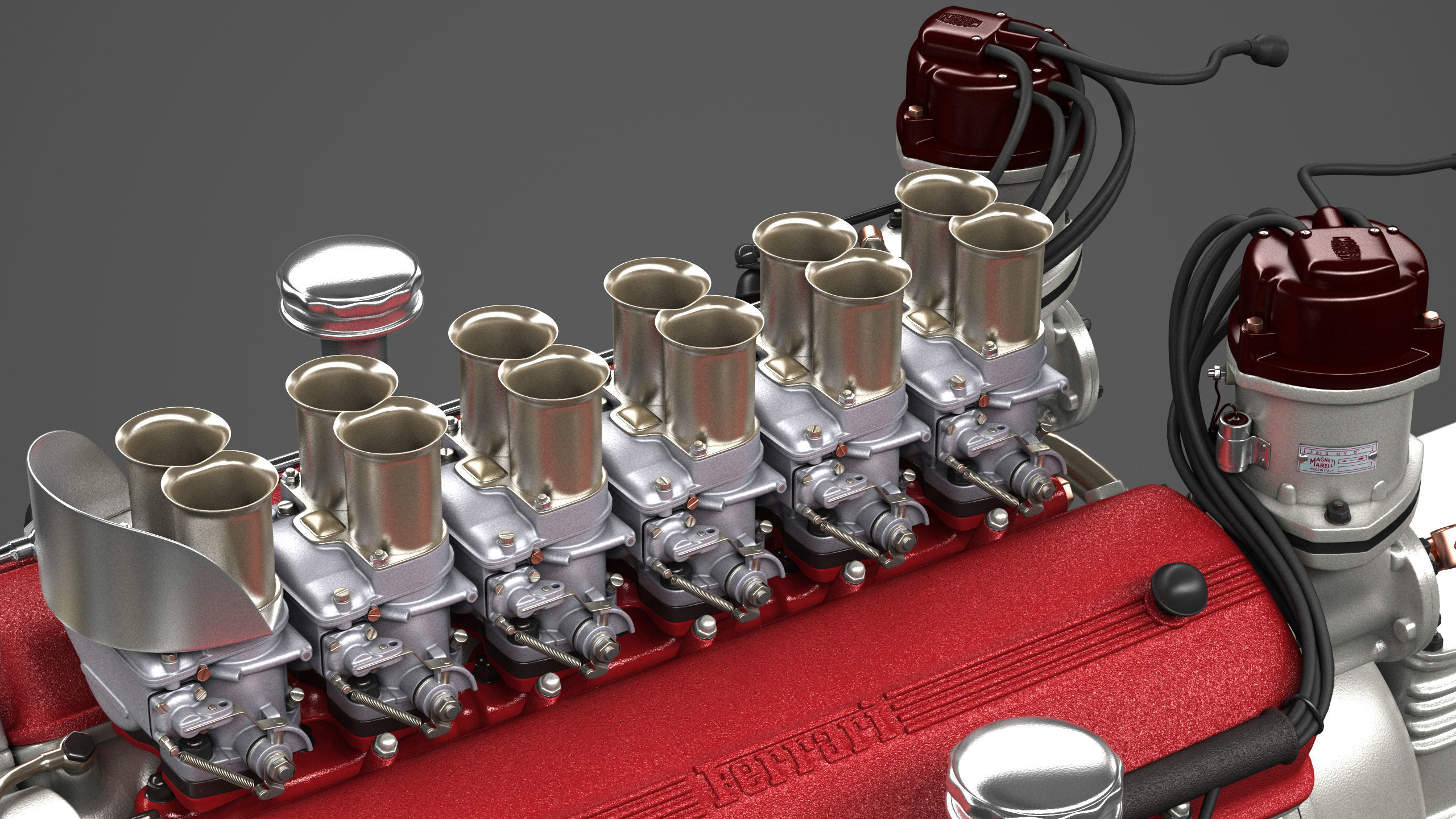 Ferrari 250 TR Engine - 3 liter - 1st version 3D model_23