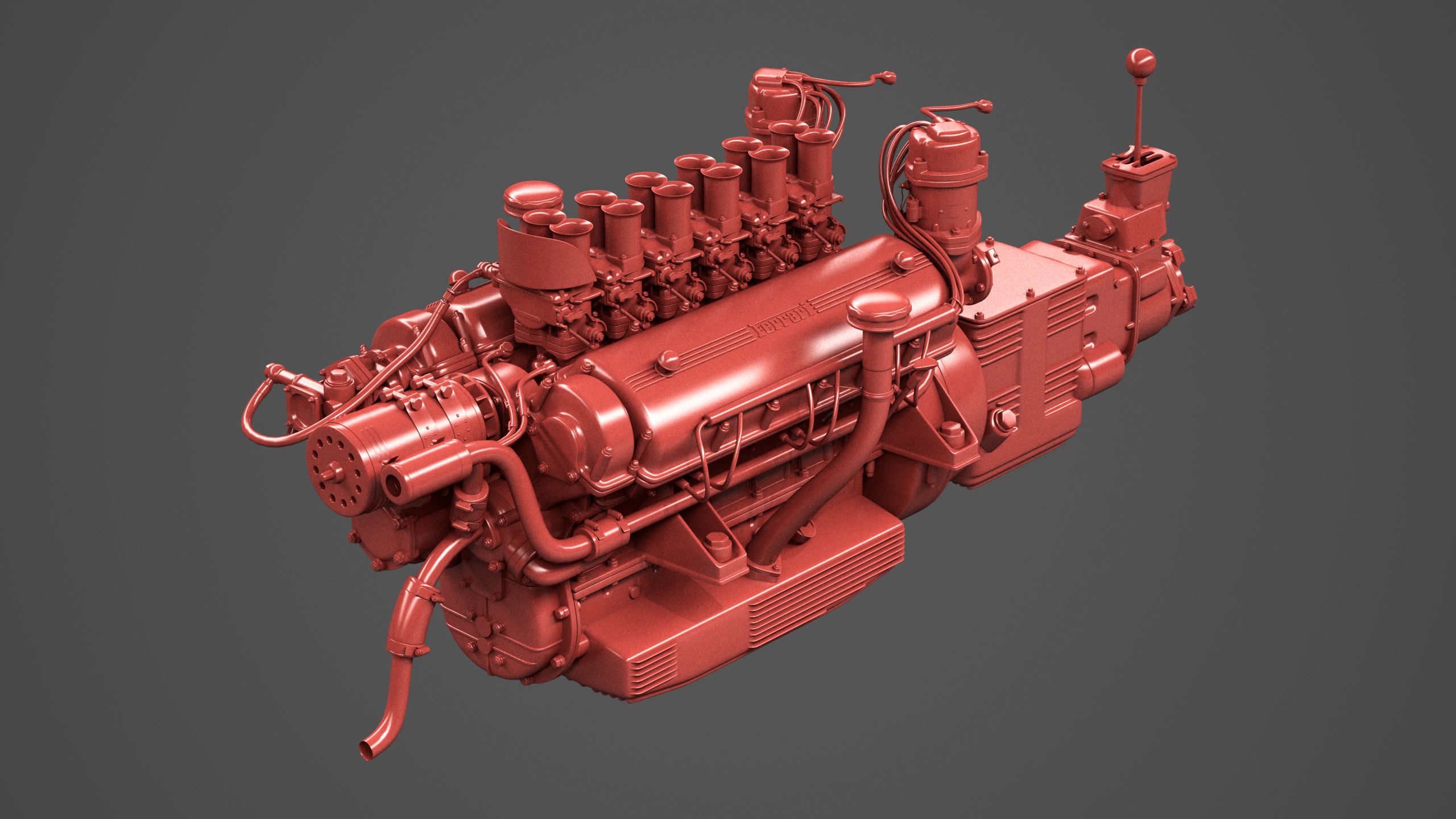 Ferrari 250 TR Engine - 3 liter - 1st version 3D model_7