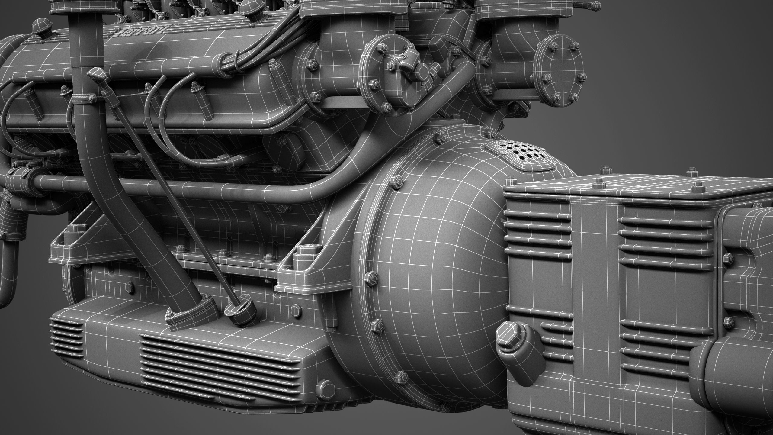 Ferrari 250 TR Engine - 3 liter - 1st version 3D model_33