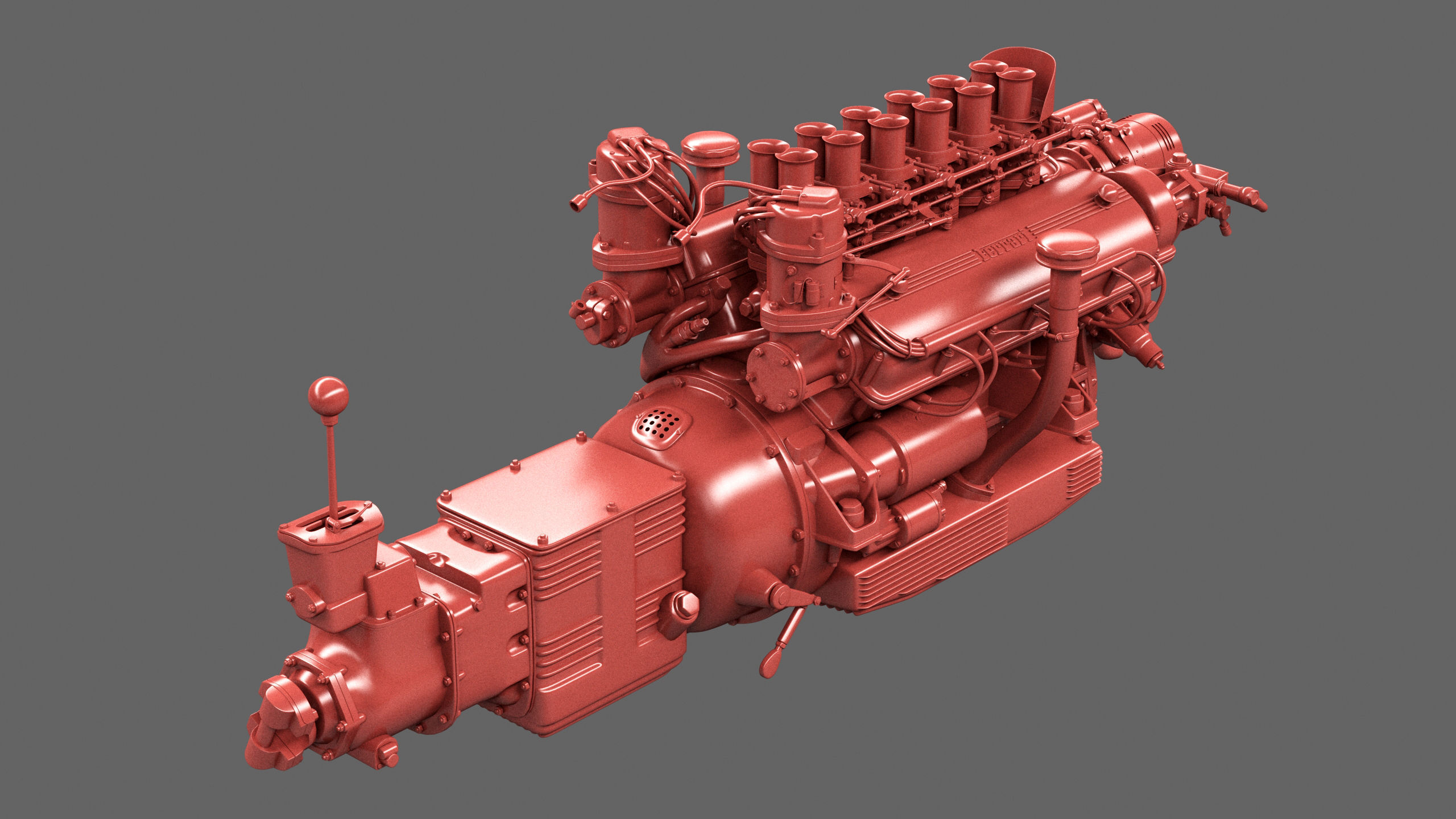 Ferrari 250 TR Engine - 3 liter - 1st version 3D model_10
