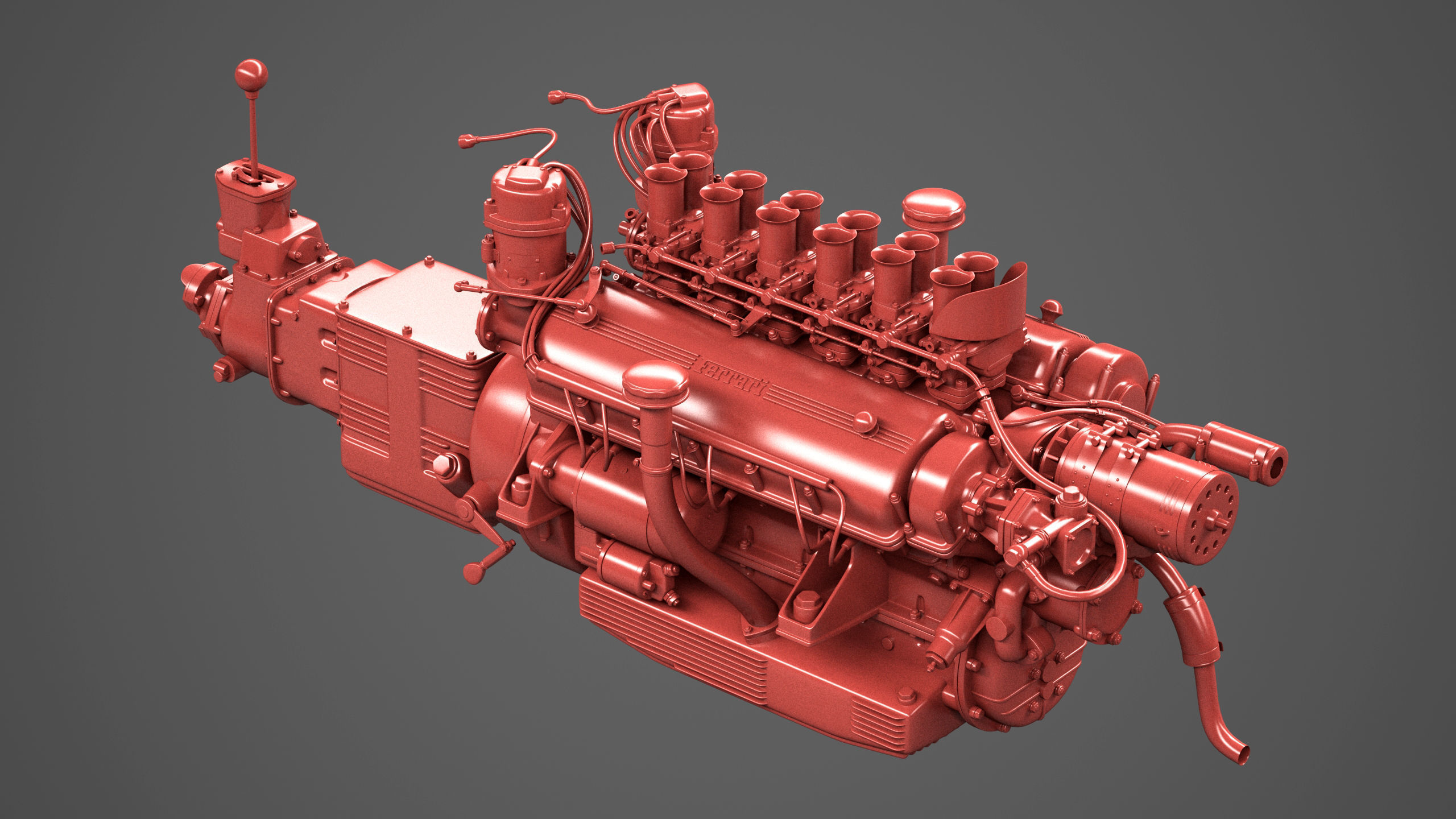Ferrari 250 TR Engine - 3 liter - 1st version 3D model_4