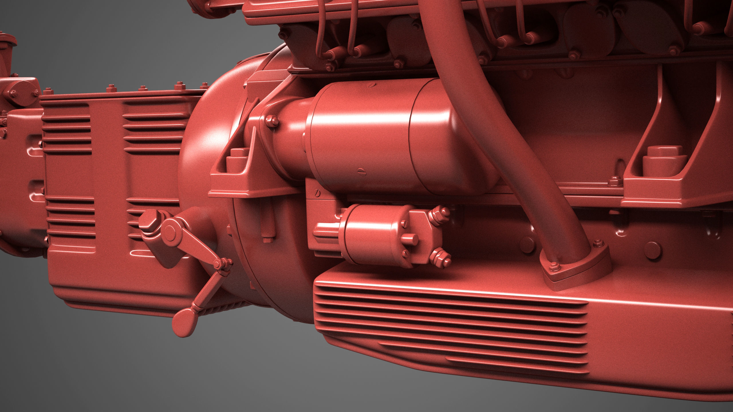 Ferrari 250 TR Engine - 3 liter - 1st version 3D model_37