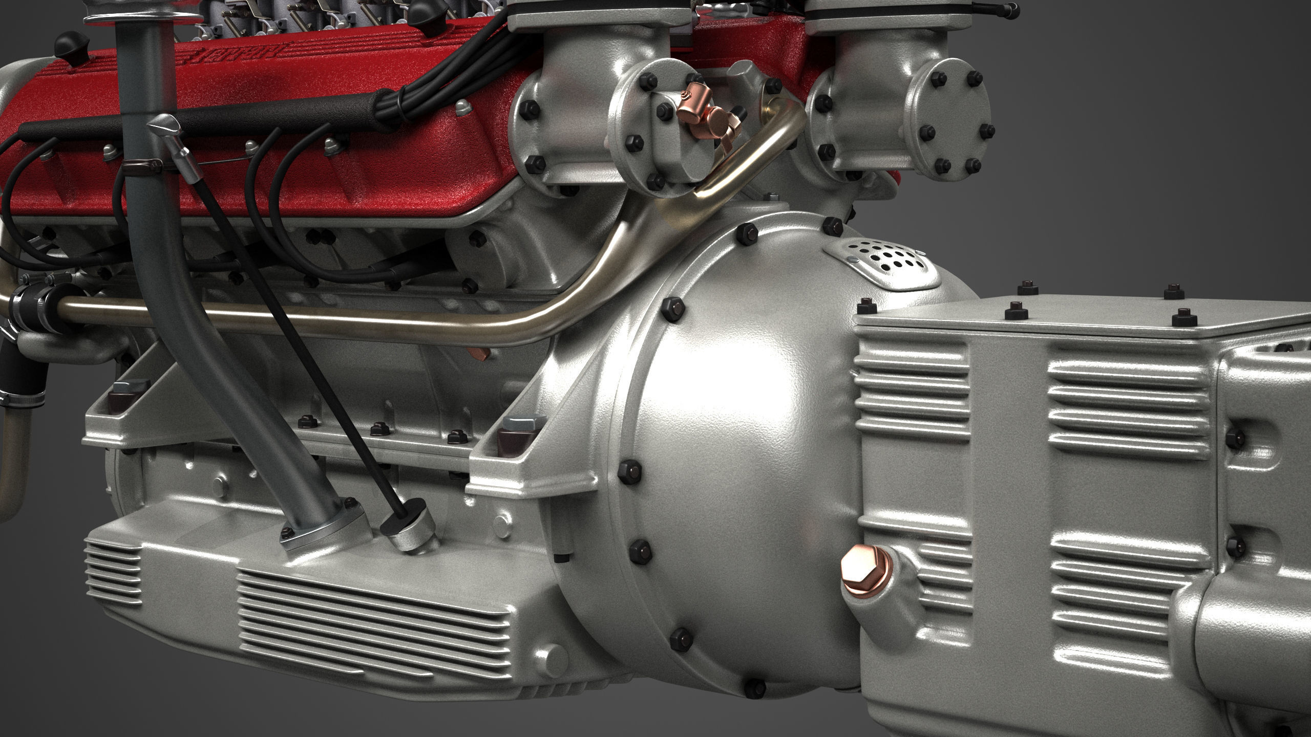 Ferrari 250 TR Engine - 3 liter - 1st version 3D model_32