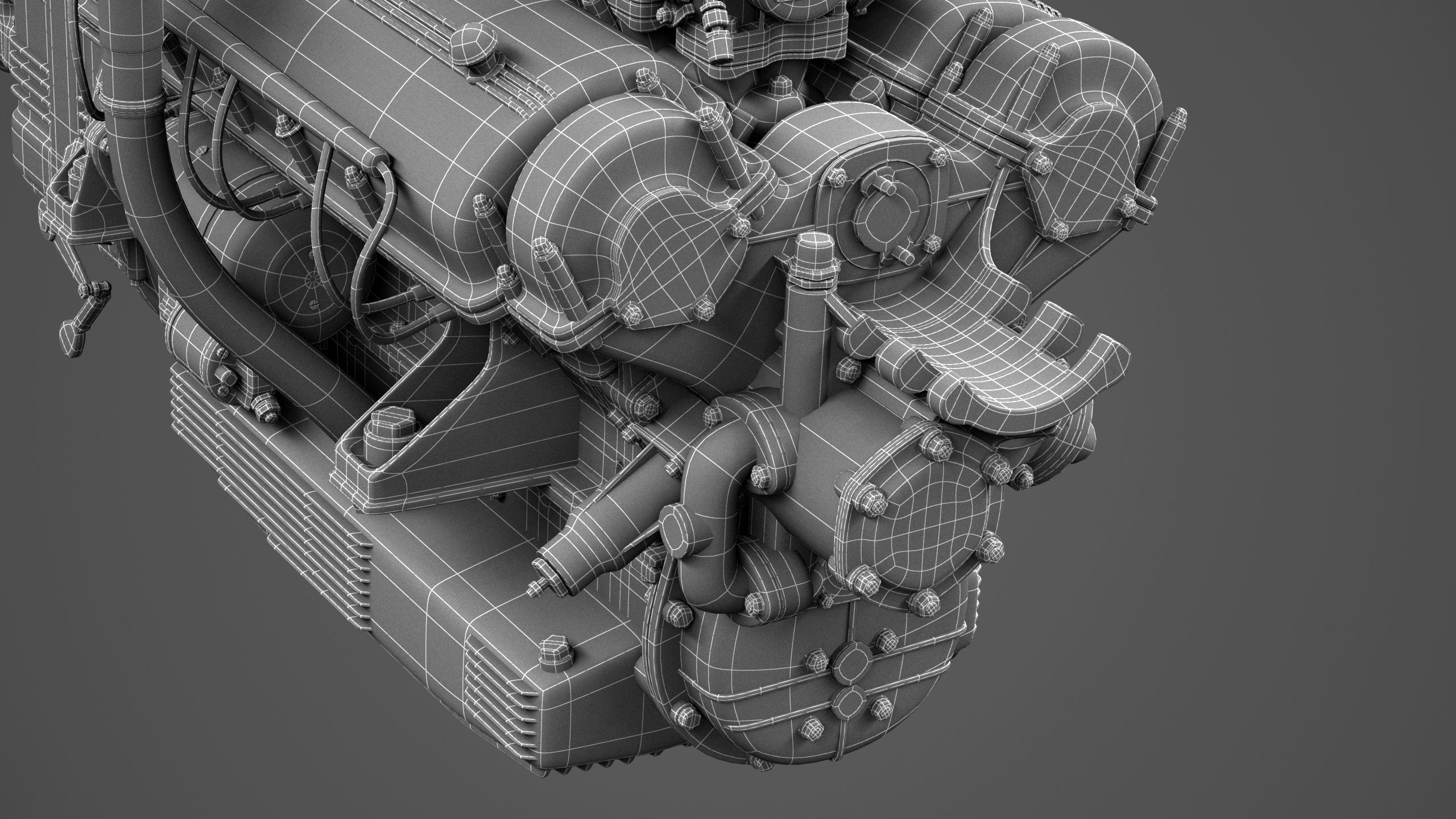 Ferrari 250 TR Engine - 3 liter - 1st version 3D model_21