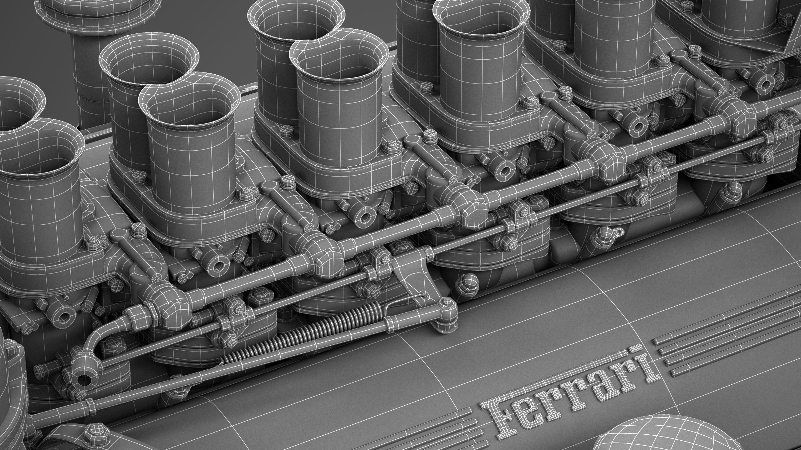 Ferrari 250 TR Engine - 3 liter - 1st version 3D model_30