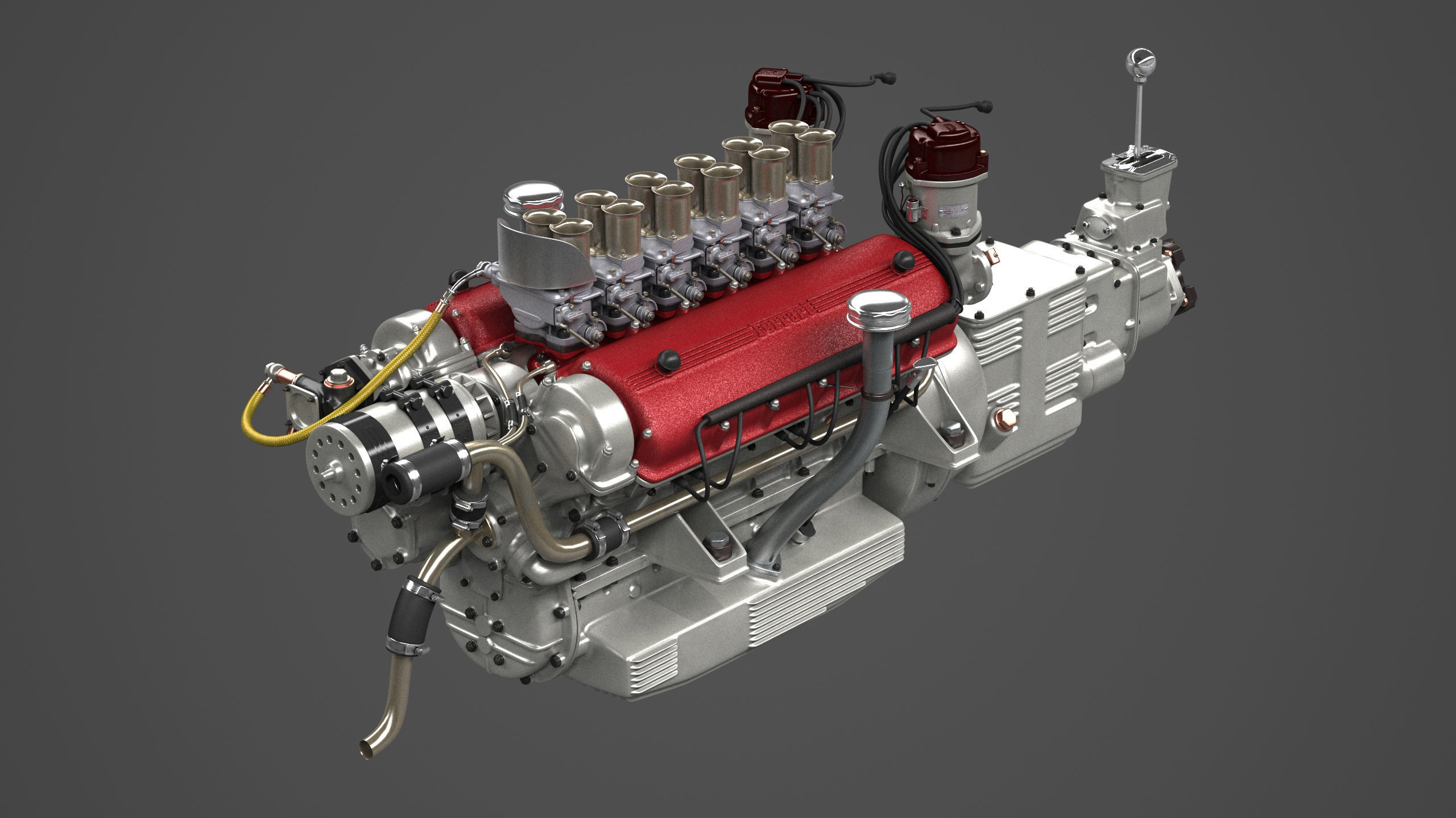 Ferrari 250 TR Engine - 3 liter - 1st version 3D model_5