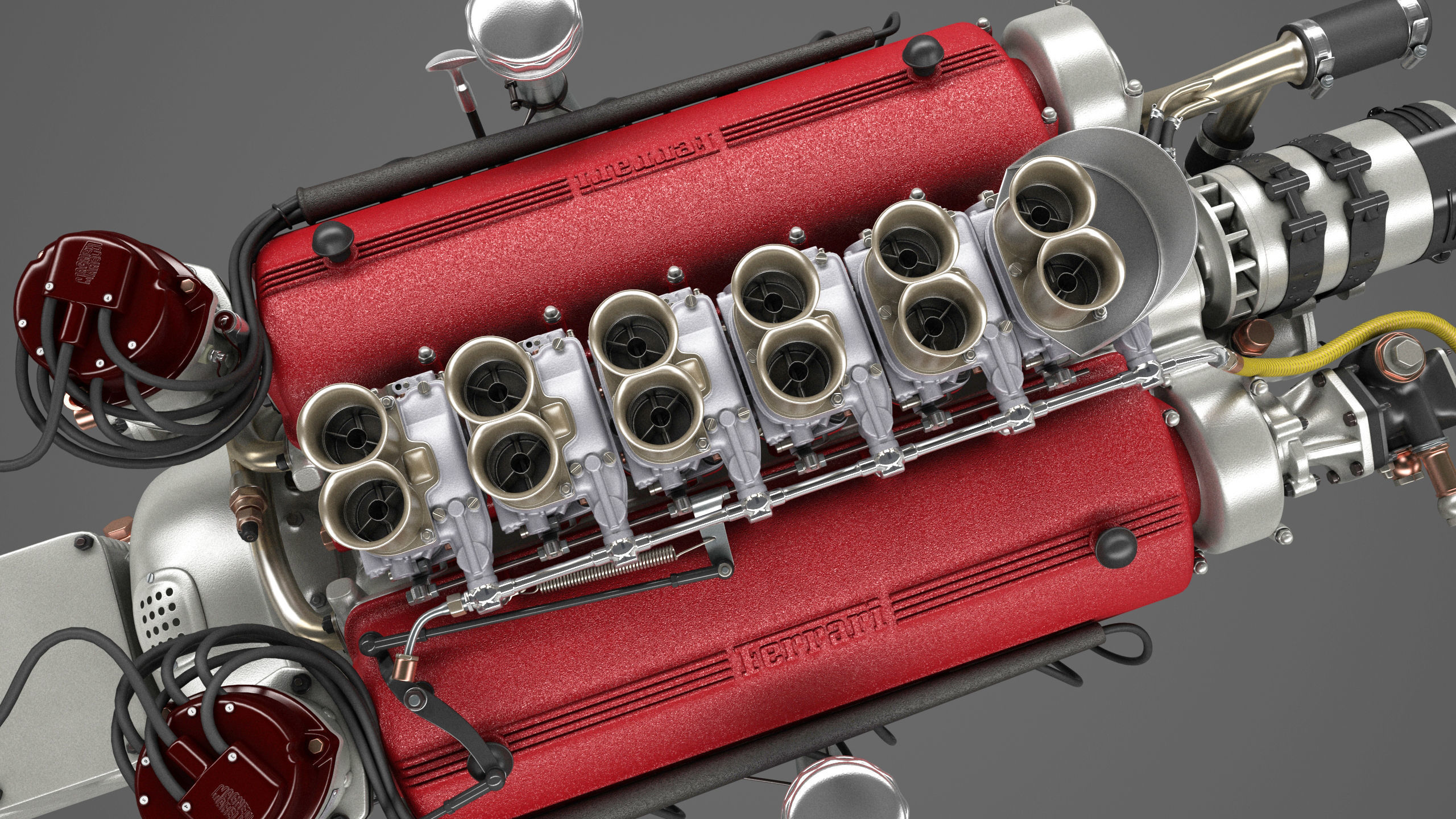 Ferrari 250 TR Engine - 3 liter - 1st version 3D model_26