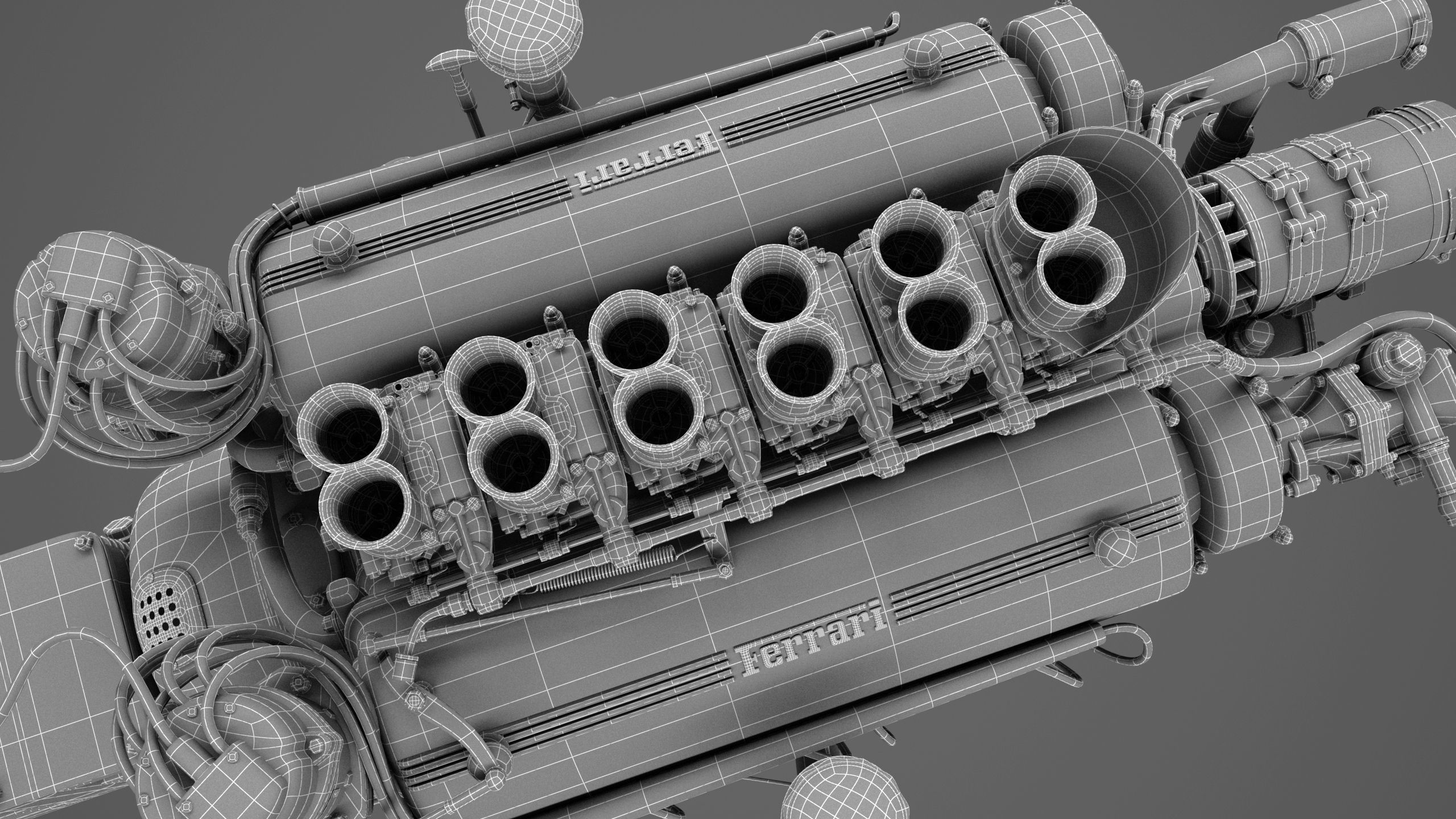 Ferrari 250 TR Engine - 3 liter - 1st version 3D model_27