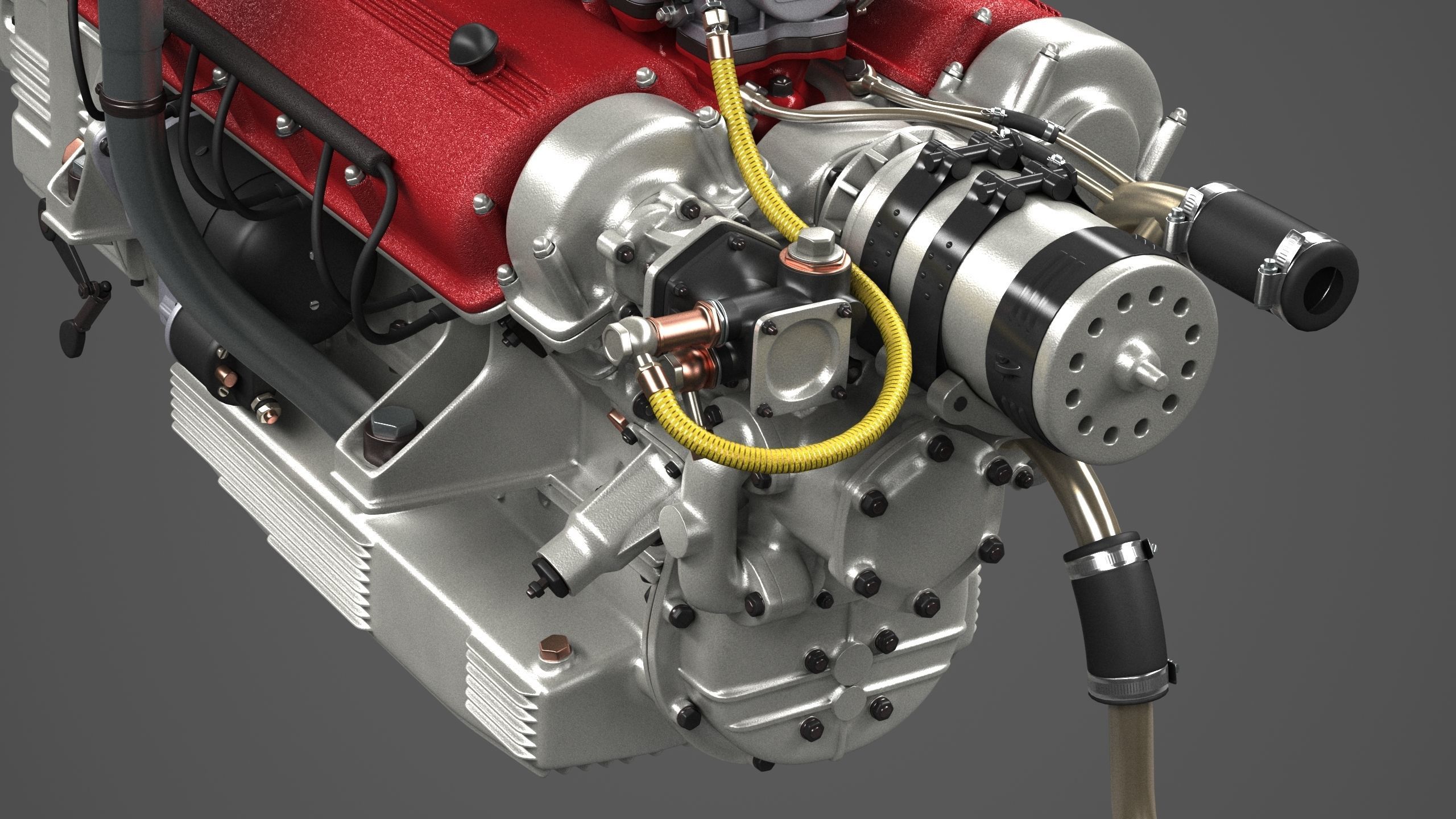 Ferrari 250 TR Engine - 3 liter - 1st version 3D model_17