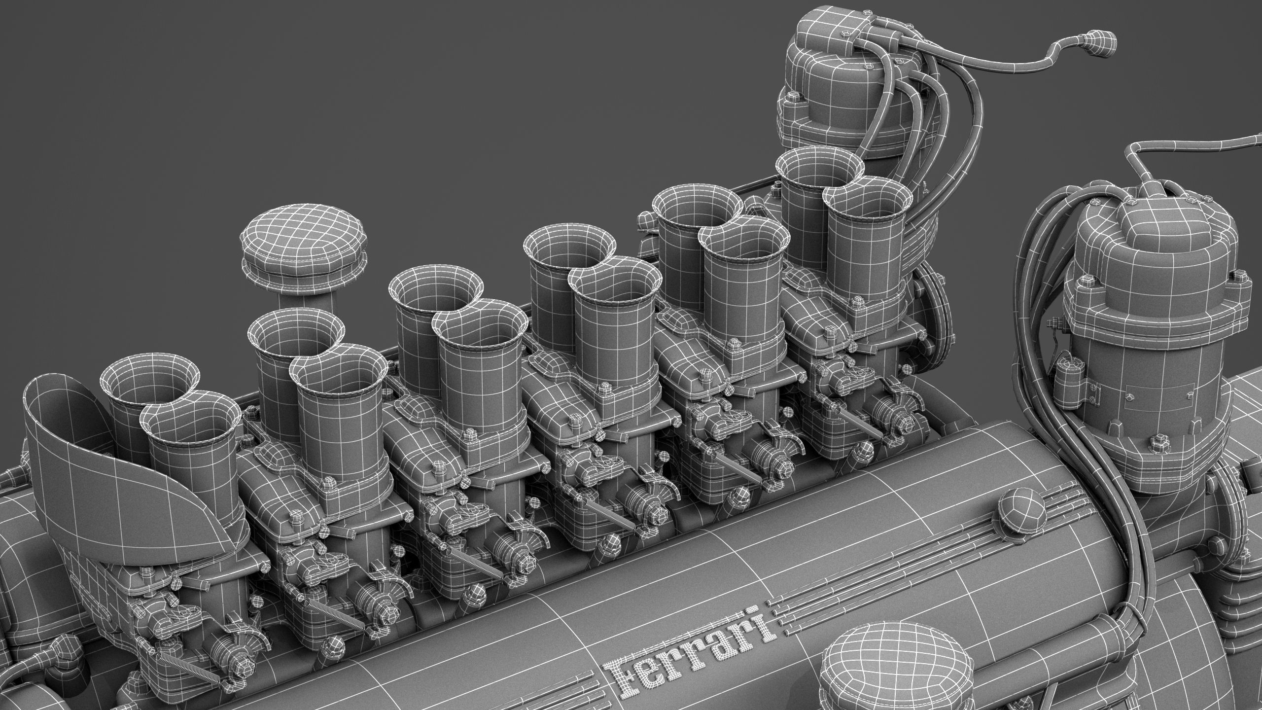 Ferrari 250 TR Engine - 3 liter - 1st version 3D model_24