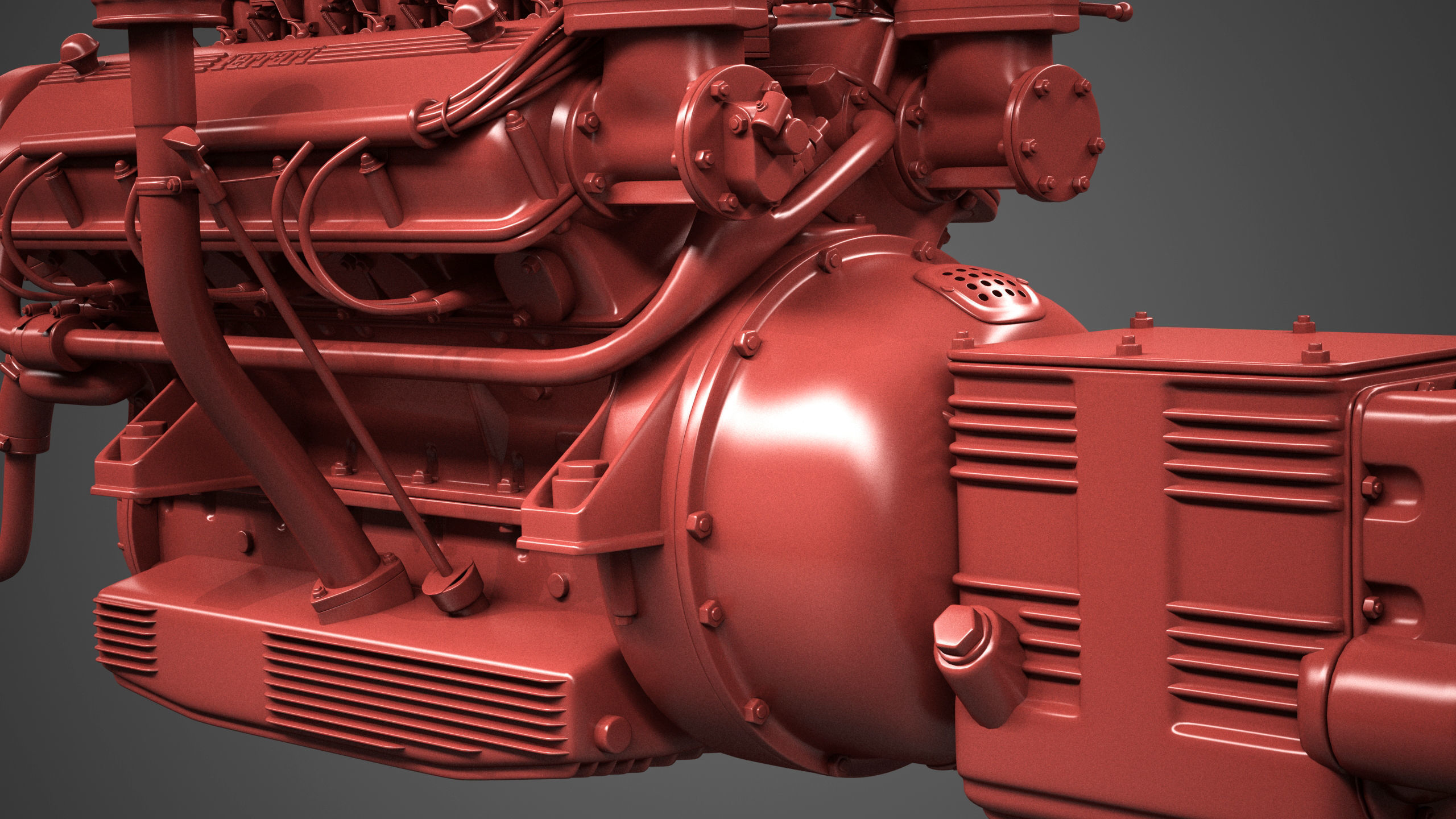 Ferrari 250 TR Engine - 3 liter - 1st version 3D model_34