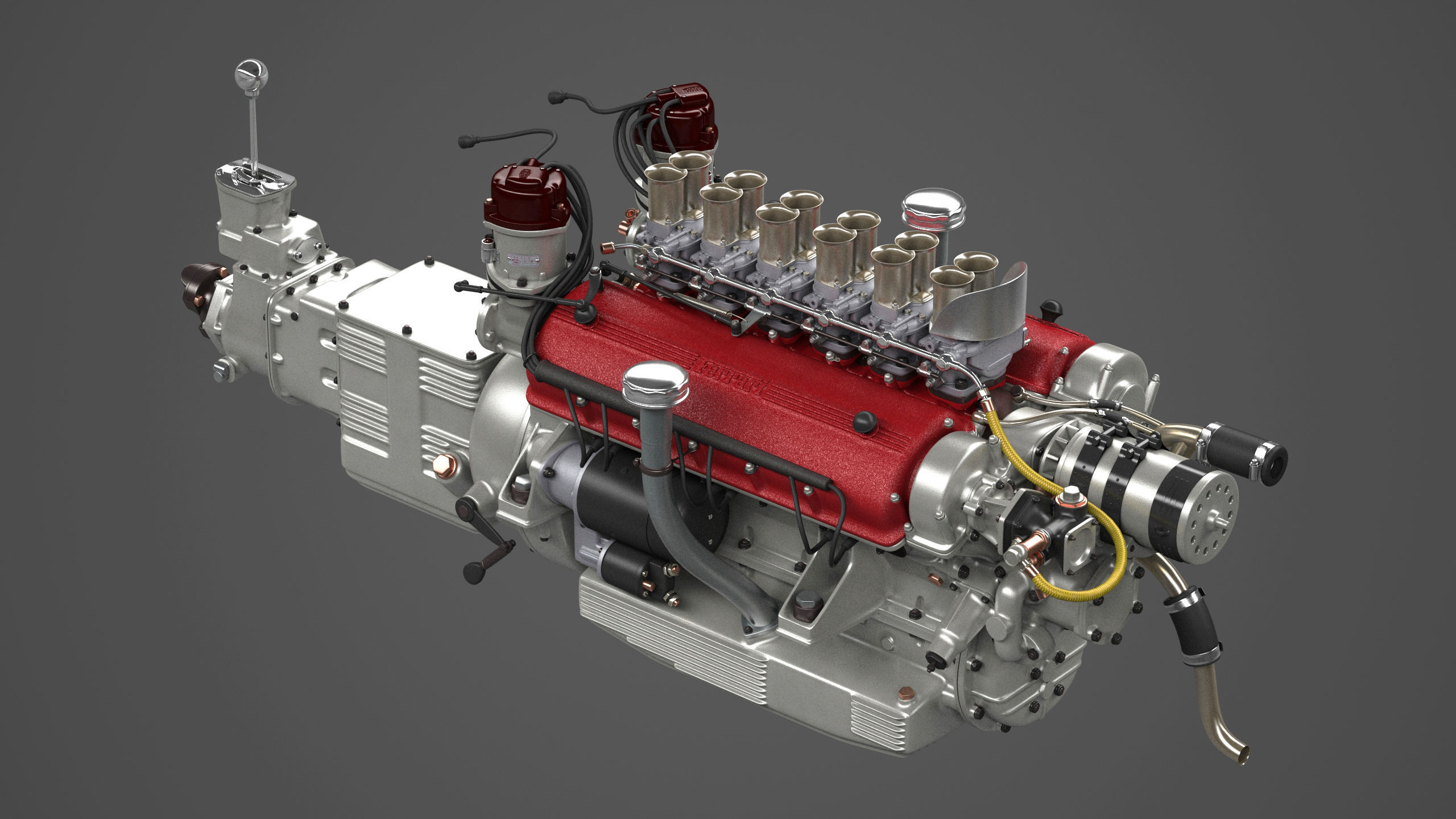 Ferrari 250 TR Engine - 3 liter - 1st version 3D model_2