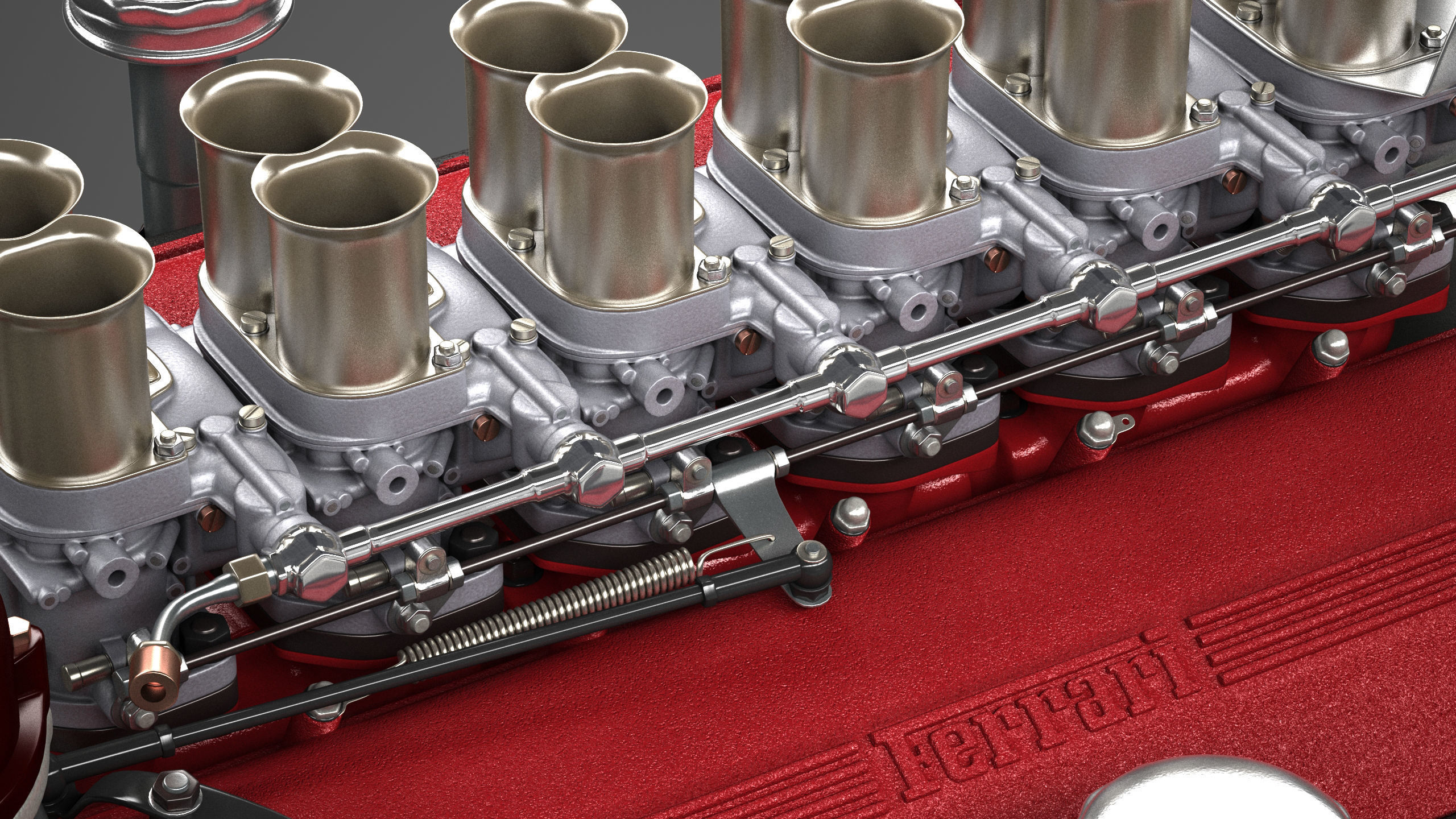 Ferrari 250 TR Engine - 3 liter - 1st version 3D model_29