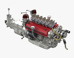Ferrari 250 TR Engine - 3 liter - 2nd version 3D model