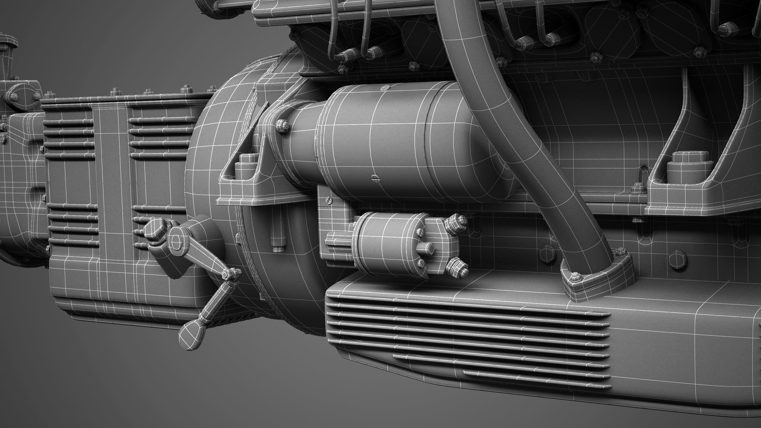 Ferrari 250 TR Engine - 3 liter - 1st version 3D model_36