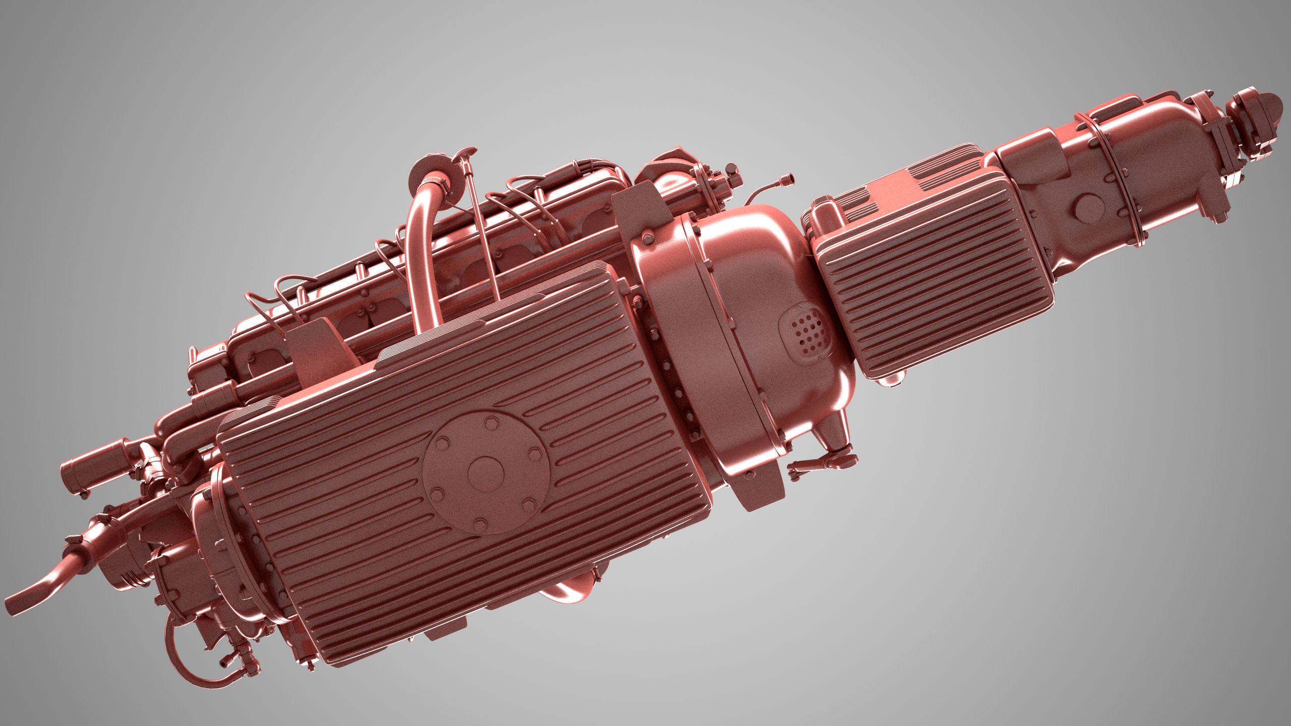 Ferrari 250 TR Engine - 3 liter - 1st version 3D model_16