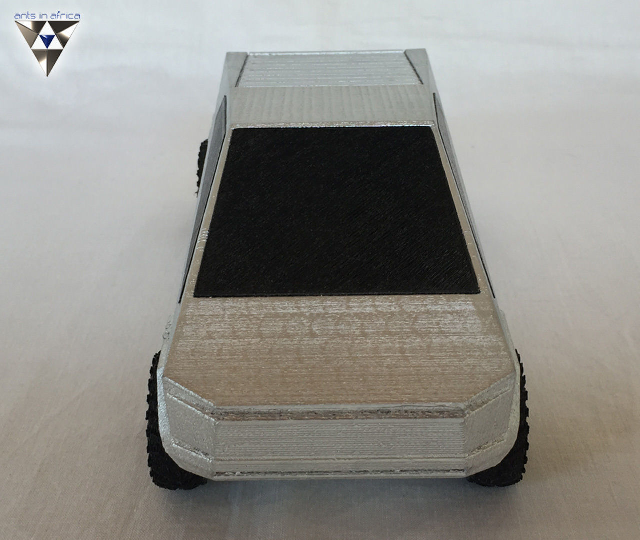 CYBERTRUCK silver toy car Free 3D print model_8