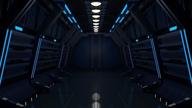 Sci Fi Corridor 3D model