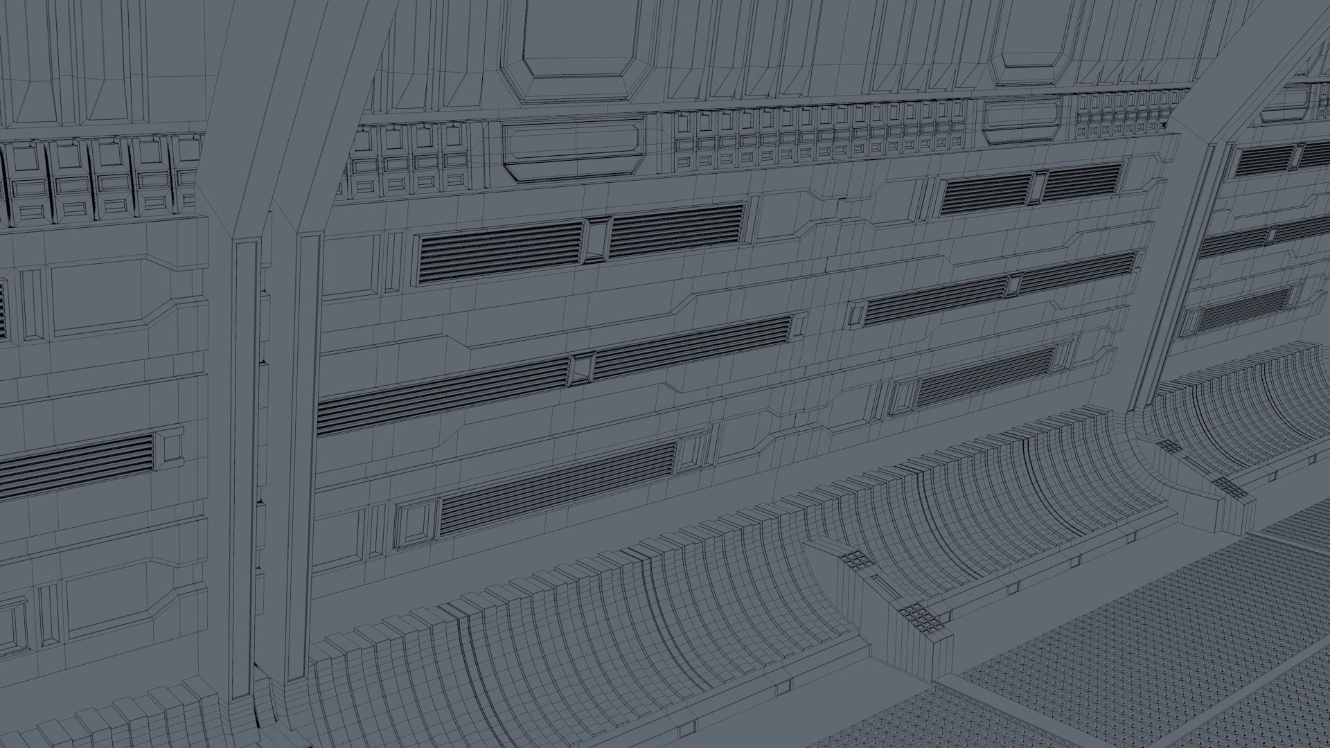 Sci Fi Corridor 3D model_14