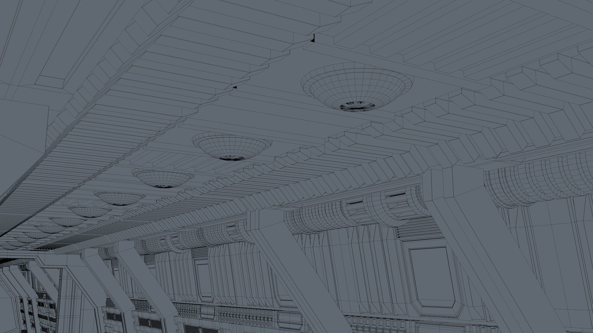 Sci Fi Corridor 3D model_17