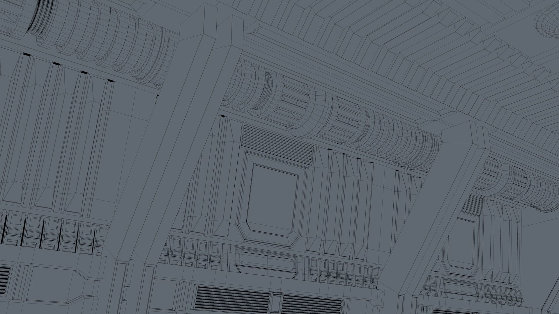 Sci Fi Corridor 3D model_18