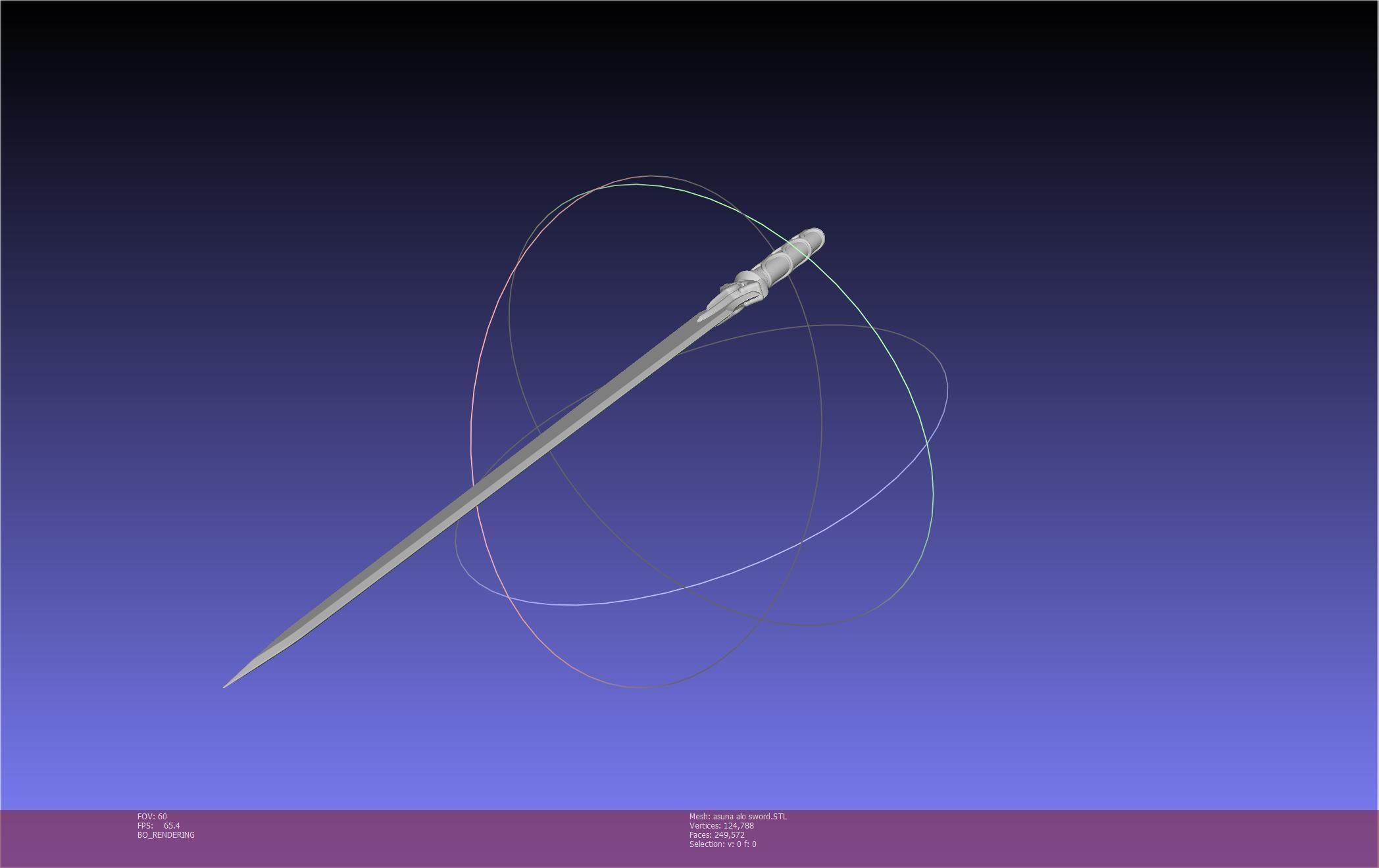 Sword Art Online Asuna ALO Sword Printable Assembly 3D print model_50