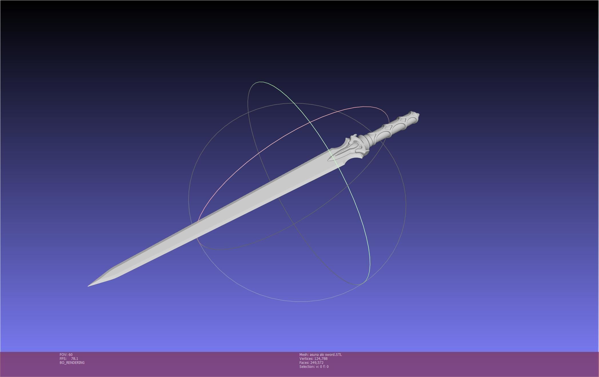 Sword Art Online Asuna ALO Sword Printable Assembly 3D print model_49