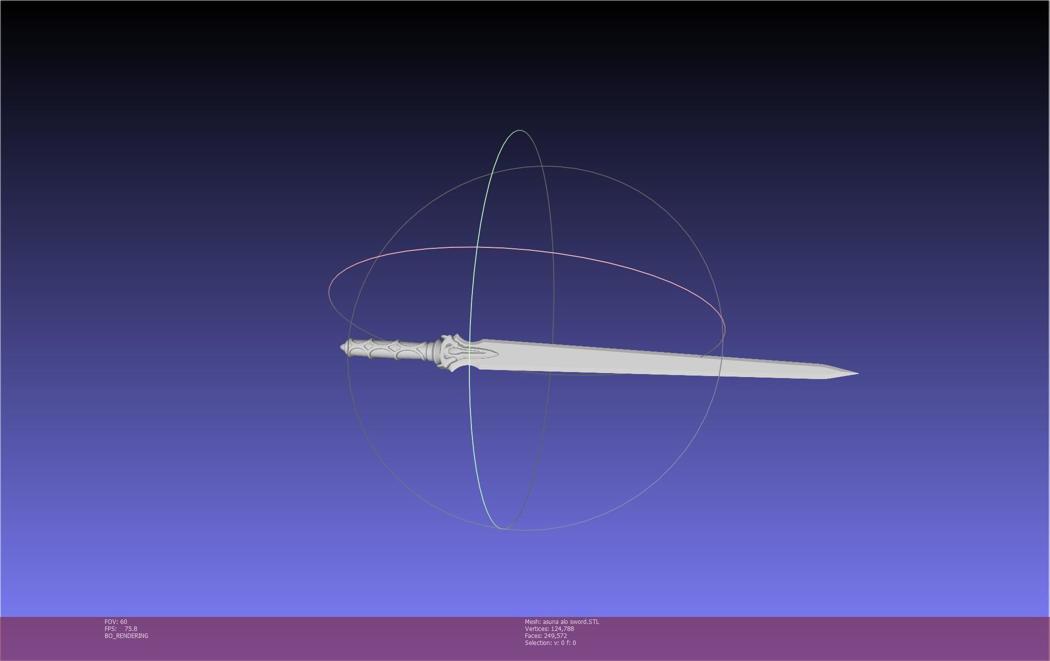 Sword Art Online Asuna ALO Sword Printable Assembly 3D print model_24