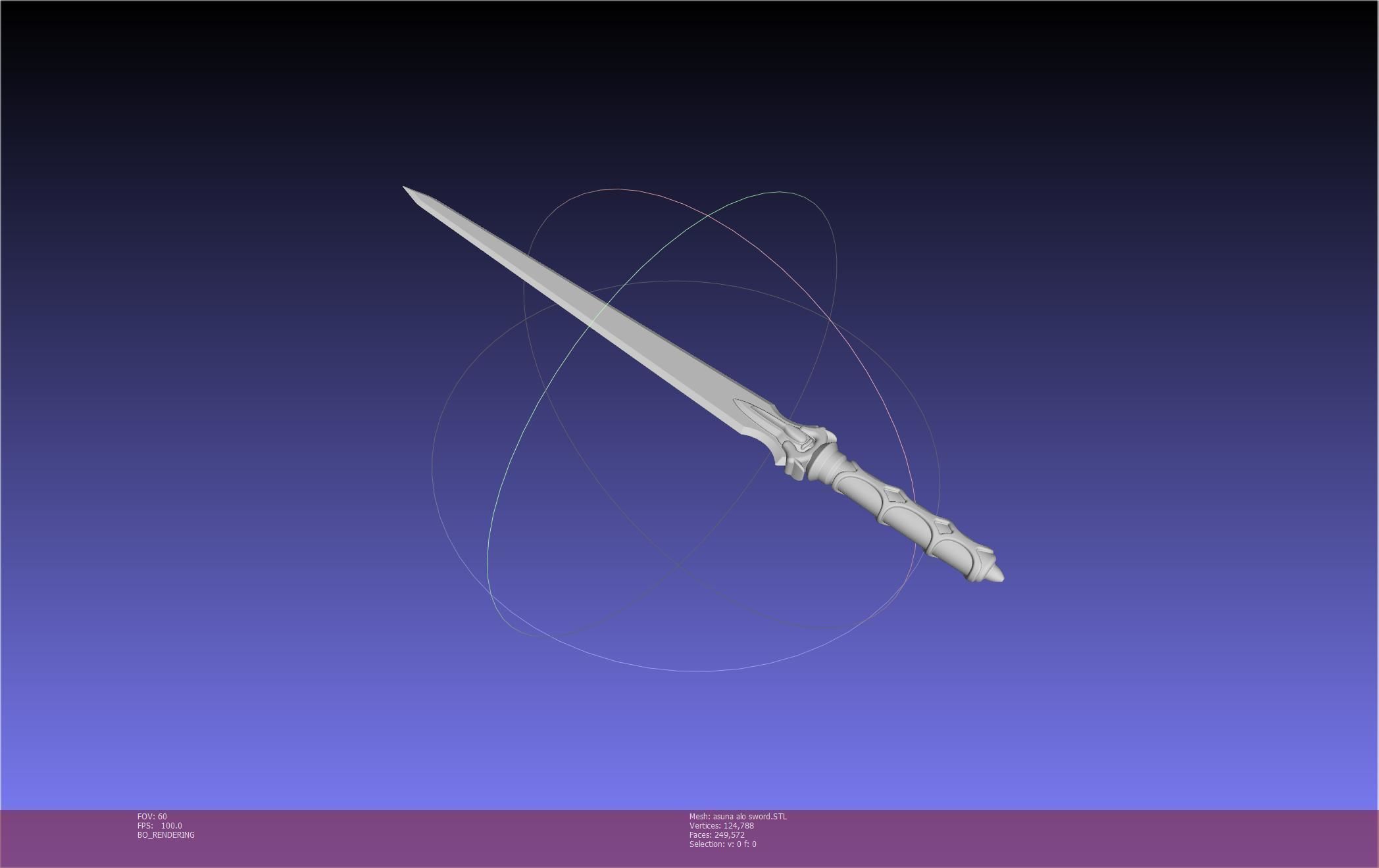 Sword Art Online Asuna ALO Sword Printable Assembly 3D print model_55