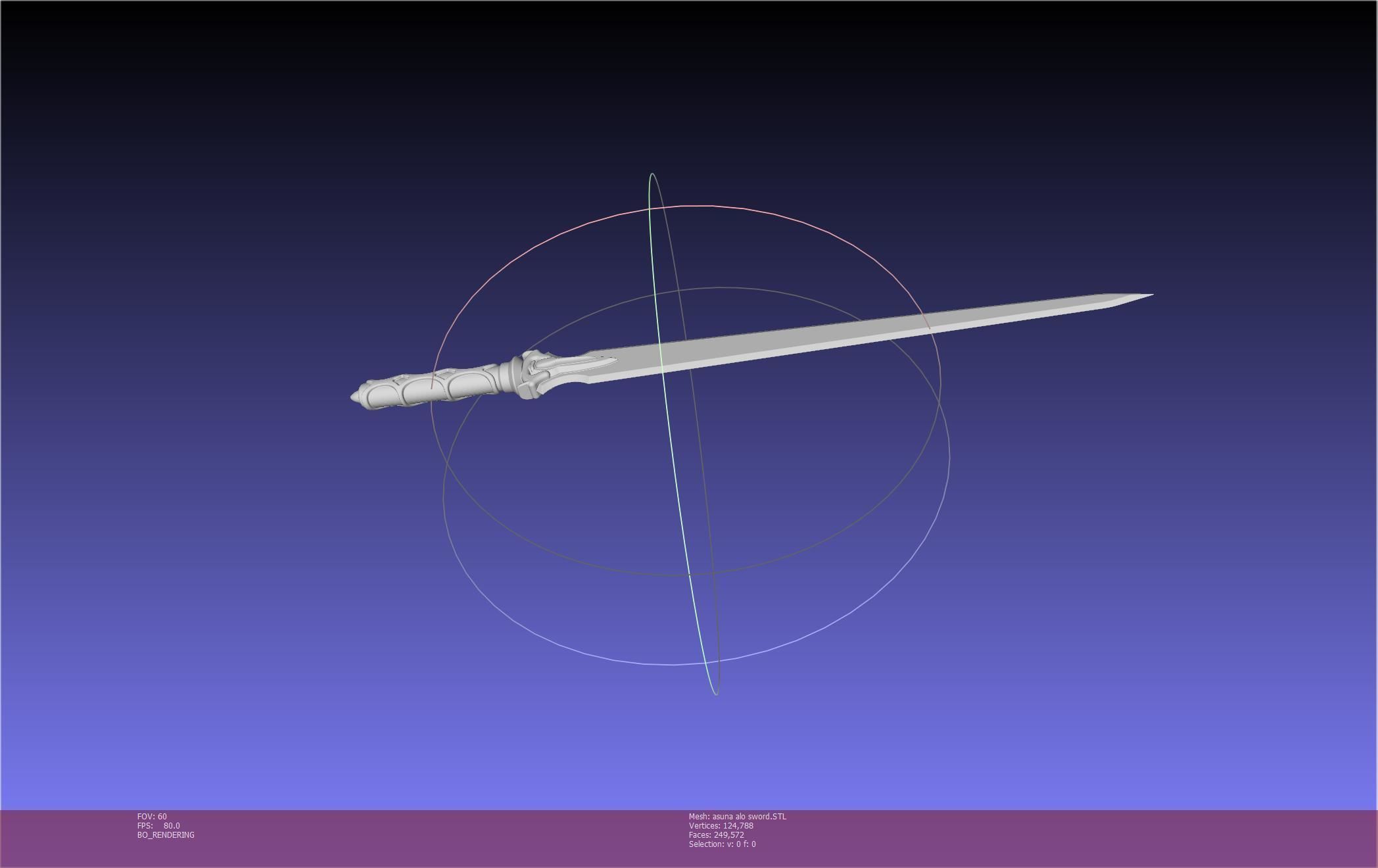 Sword Art Online Asuna ALO Sword Printable Assembly 3D print model_39