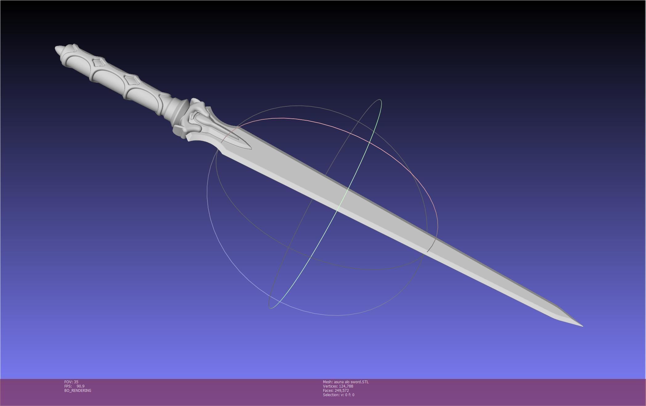 Sword Art Online Asuna ALO Sword Printable Assembly 3D print model_117