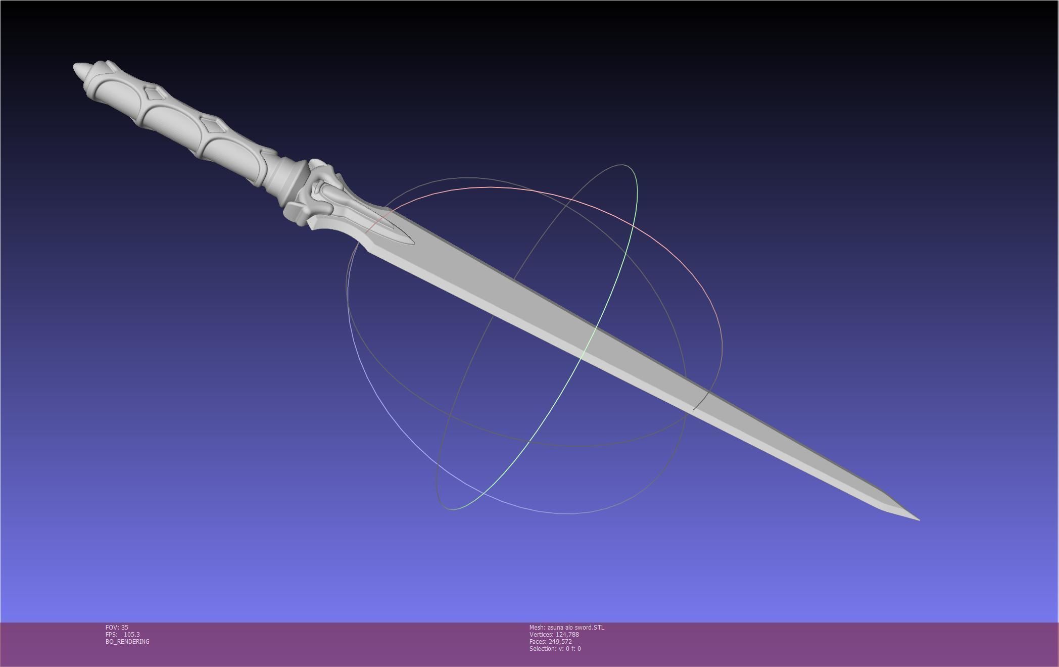 Sword Art Online Asuna ALO Sword Printable Assembly 3D print model_115