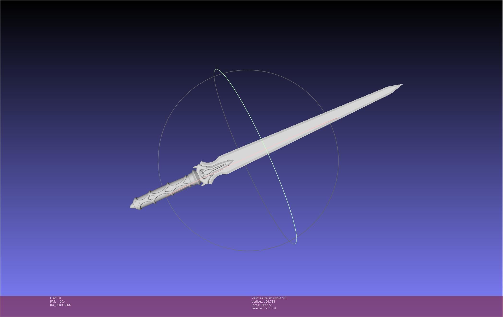 Sword Art Online Asuna ALO Sword Printable Assembly 3D print model_14