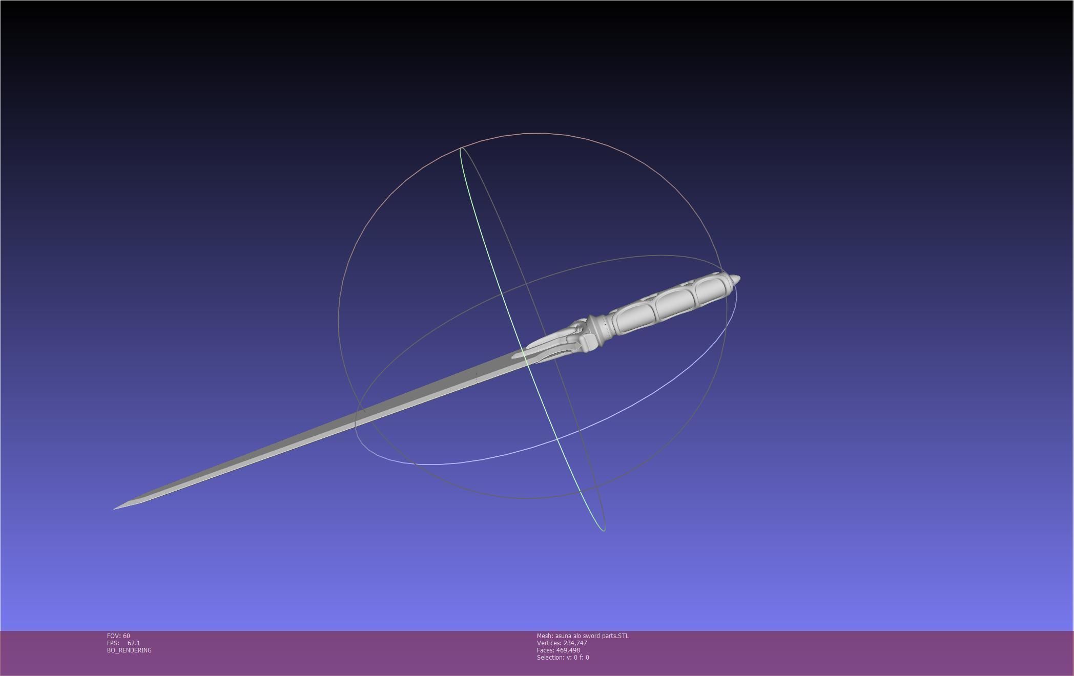 Sword Art Online Asuna ALO Sword Printable Assembly 3D print model_128