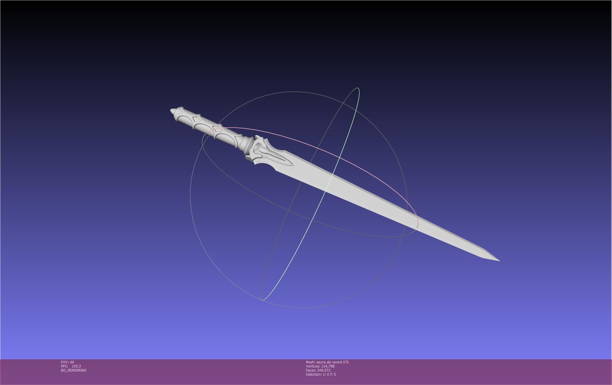 Sword Art Online Asuna ALO Sword Printable Assembly 3D print model_73