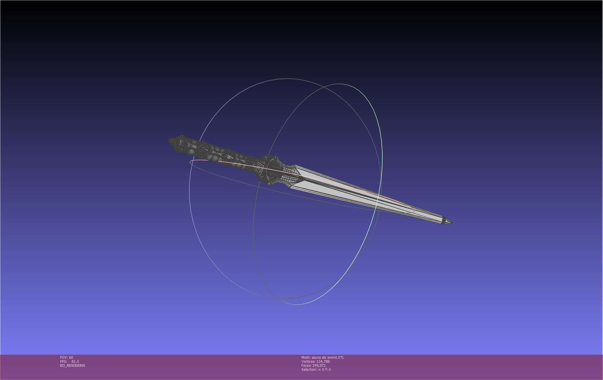 Sword Art Online Asuna ALO Sword Printable Assembly 3D print model_77