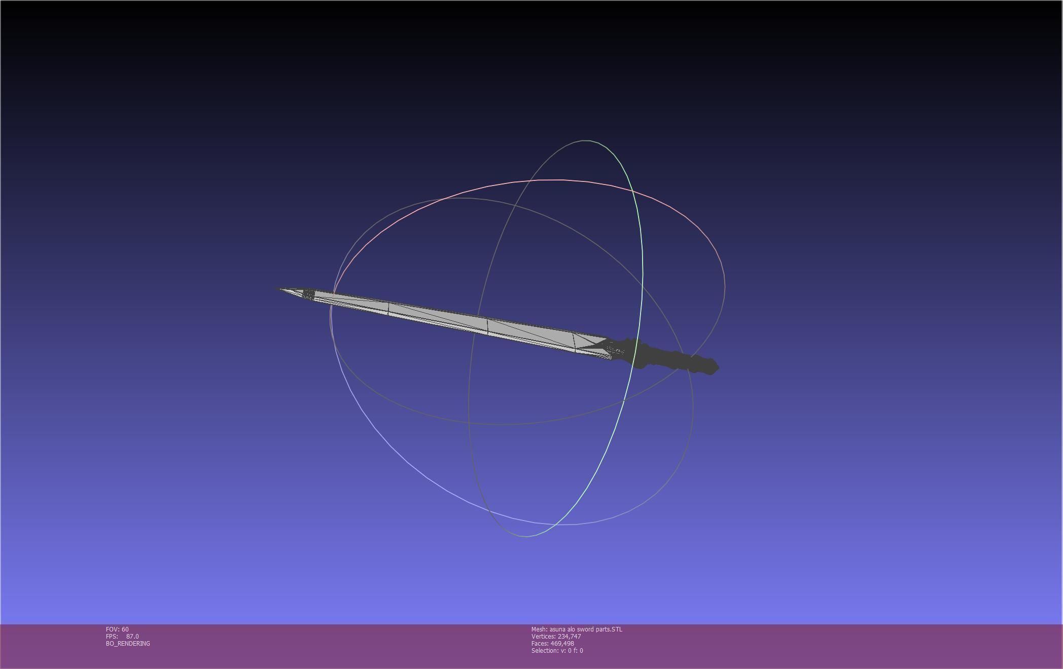 Sword Art Online Asuna ALO Sword Printable Assembly 3D print model_120