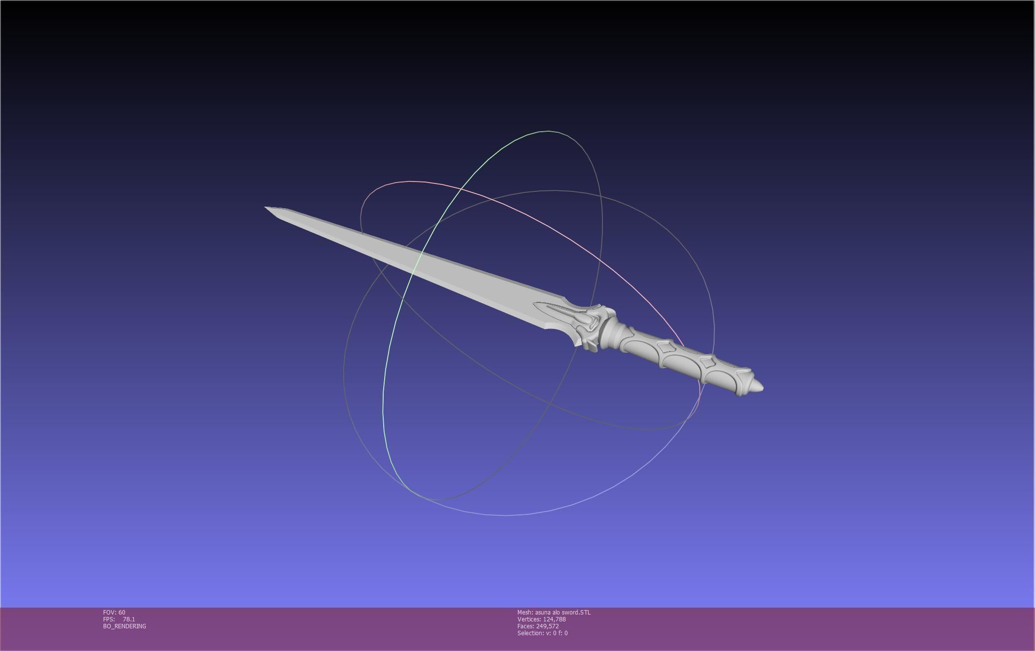 Sword Art Online Asuna ALO Sword Printable Assembly 3D print model_48