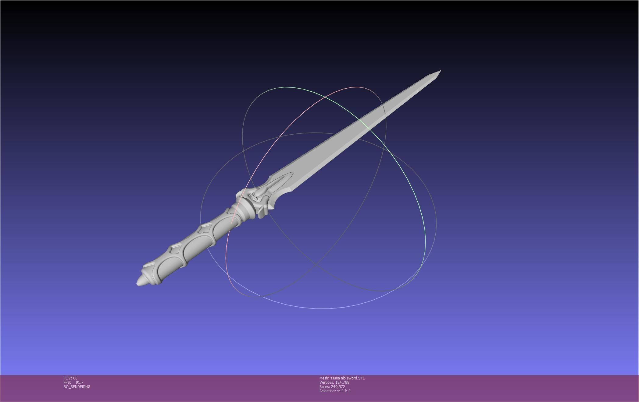 Sword Art Online Asuna ALO Sword Printable Assembly 3D print model_9