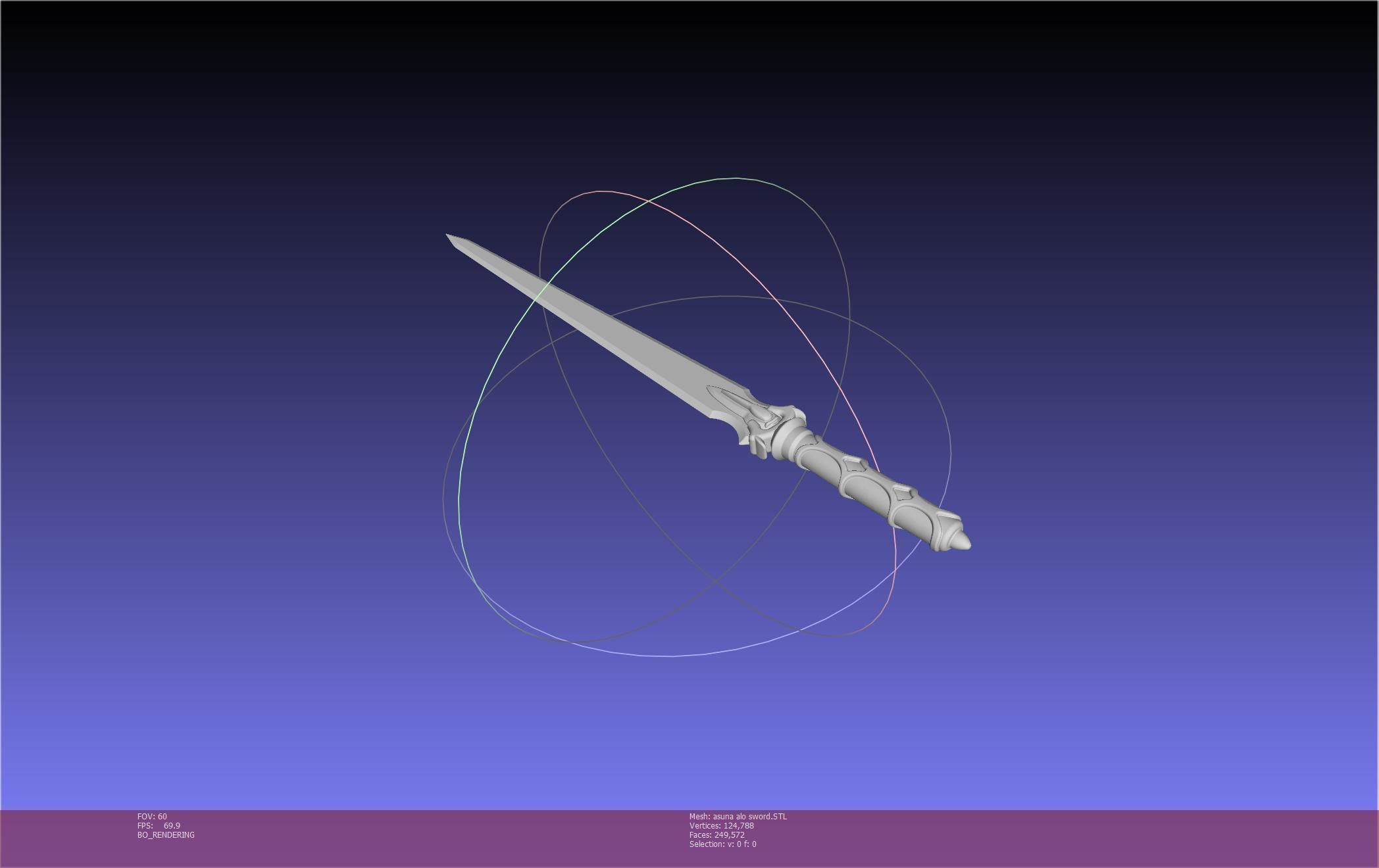 Sword Art Online Asuna ALO Sword Printable Assembly 3D print model_41