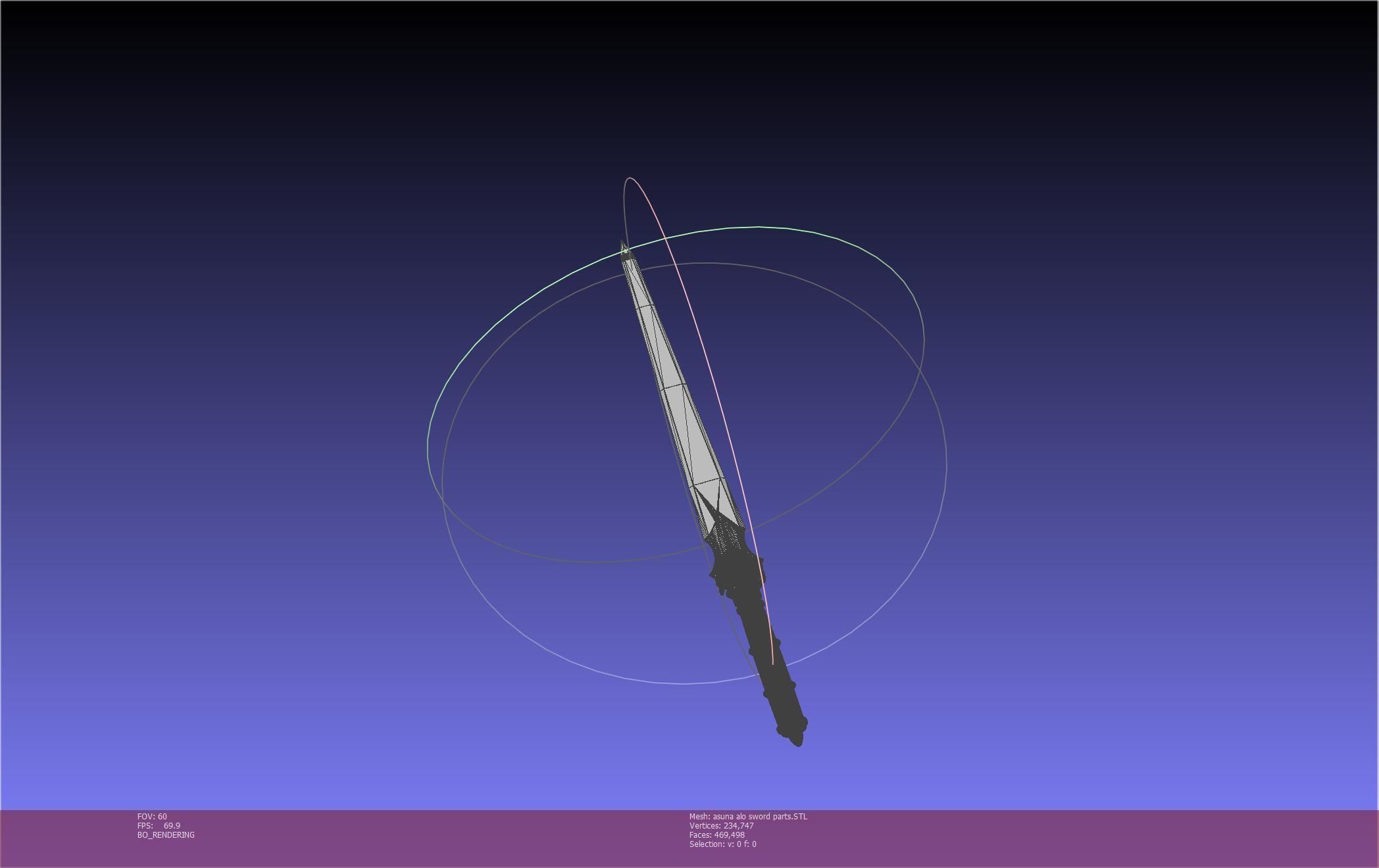 Sword Art Online Asuna ALO Sword Printable Assembly 3D print model_119