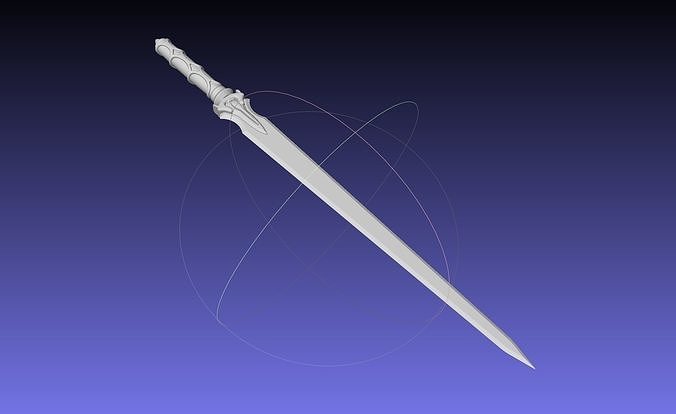 Sword Art Online Asuna ALO Sword Printable Assembly 3D print model