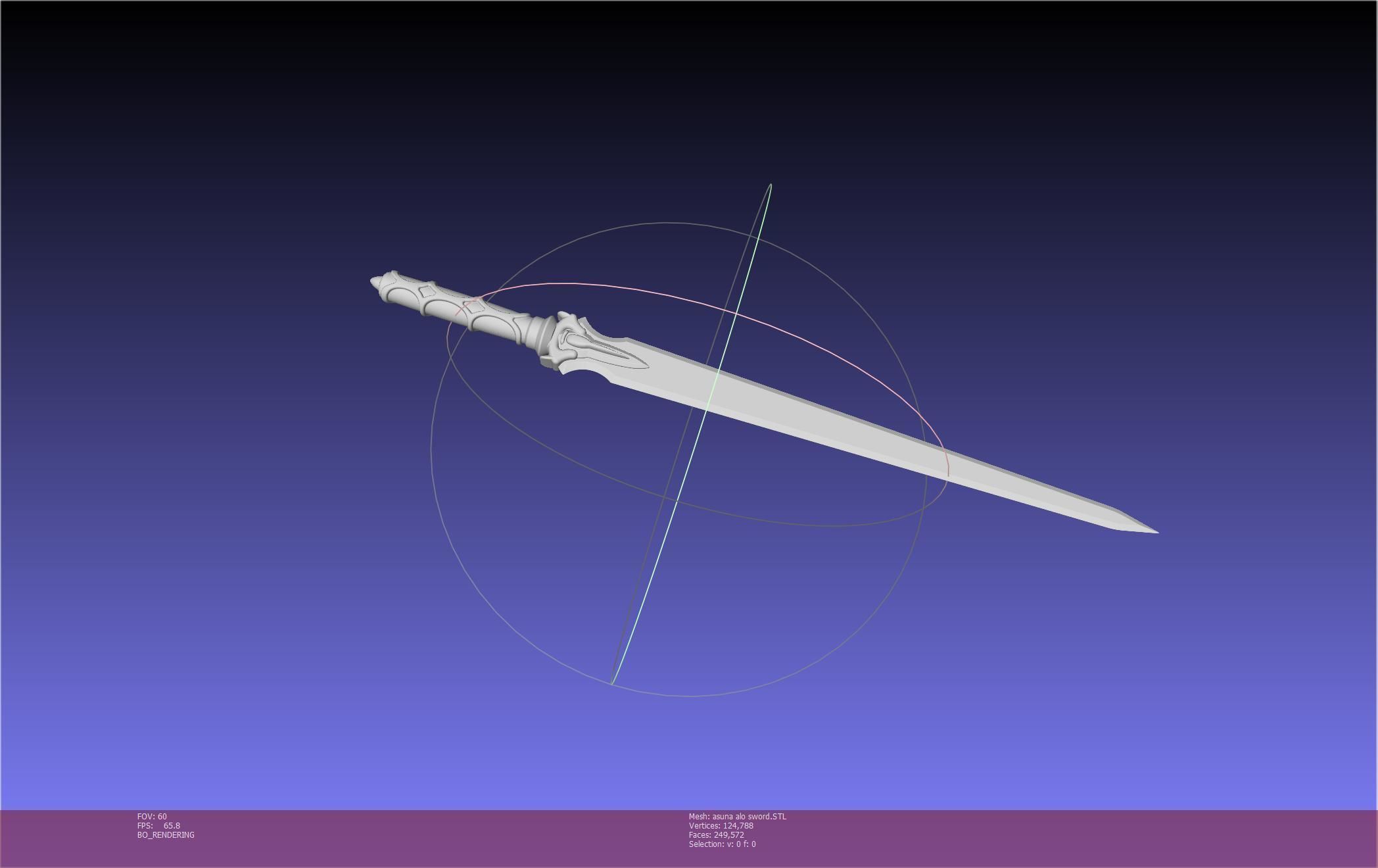Sword Art Online Asuna ALO Sword Printable Assembly 3D print model_29
