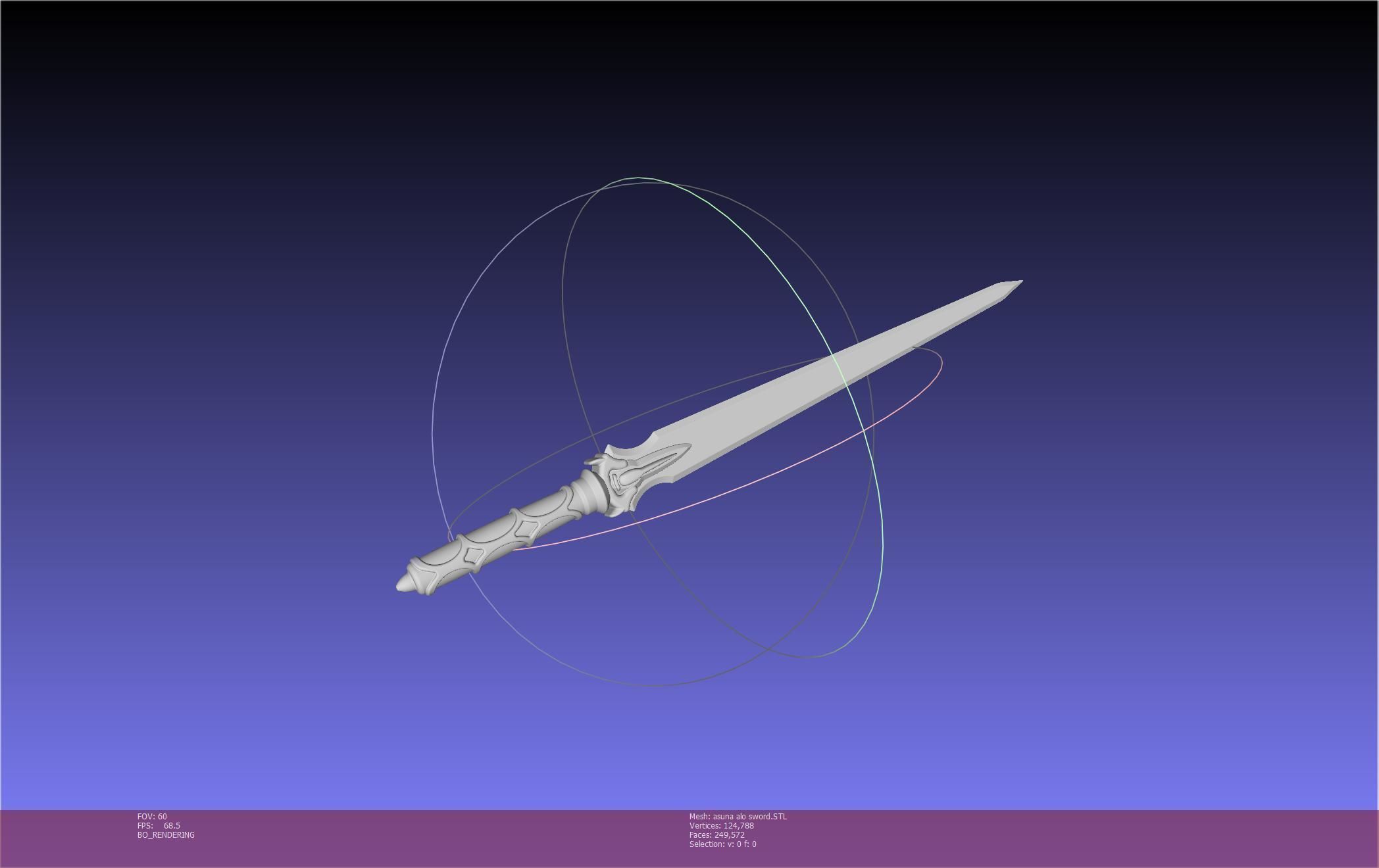 Sword Art Online Asuna ALO Sword Printable Assembly 3D print model_15